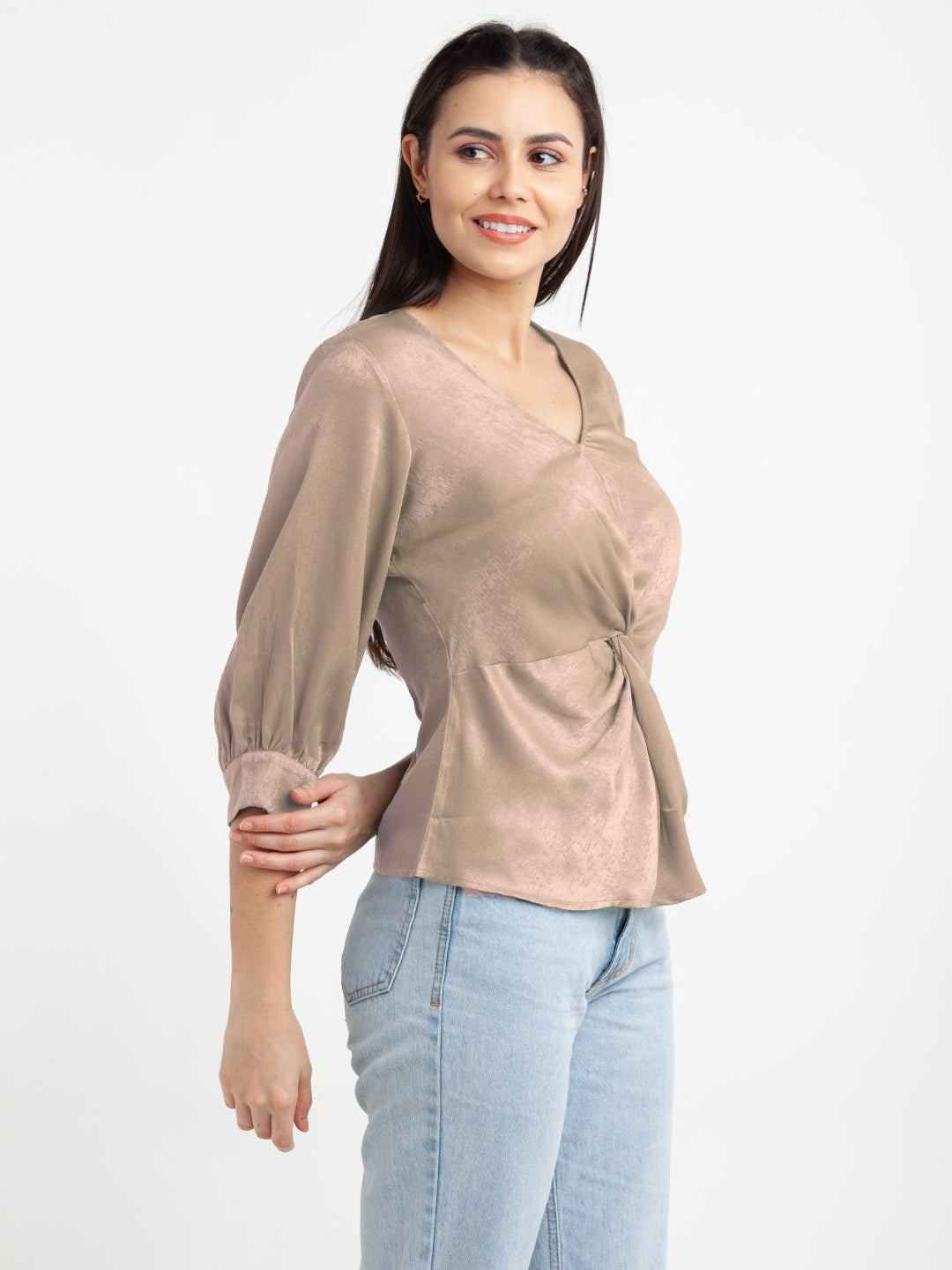 Beige-Solid-V-Neck-Top-VT02973_116-Beige-3