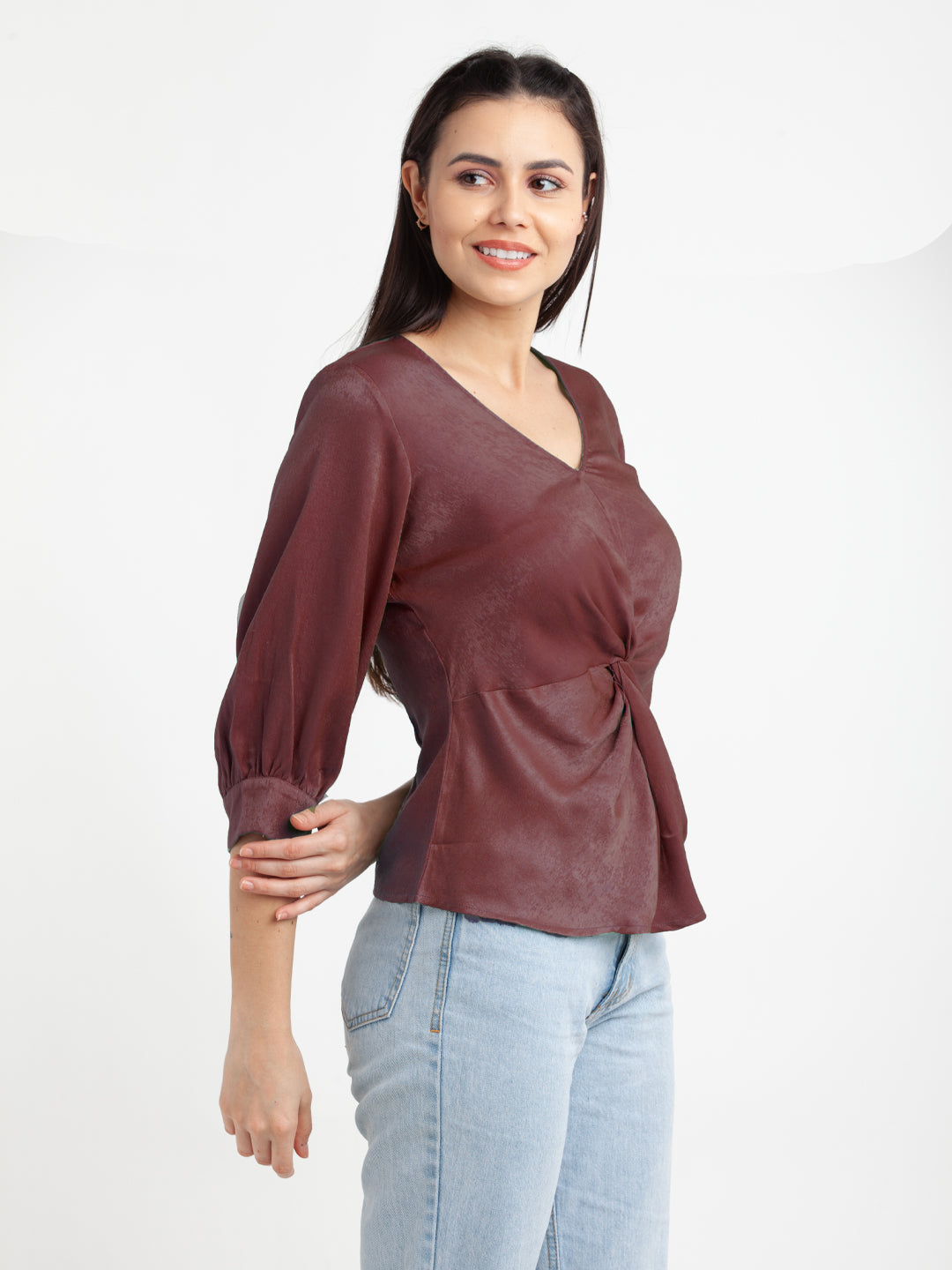 CranBerry-Solid-V-Neck-Top-VT02973_309-CranBerry-3
