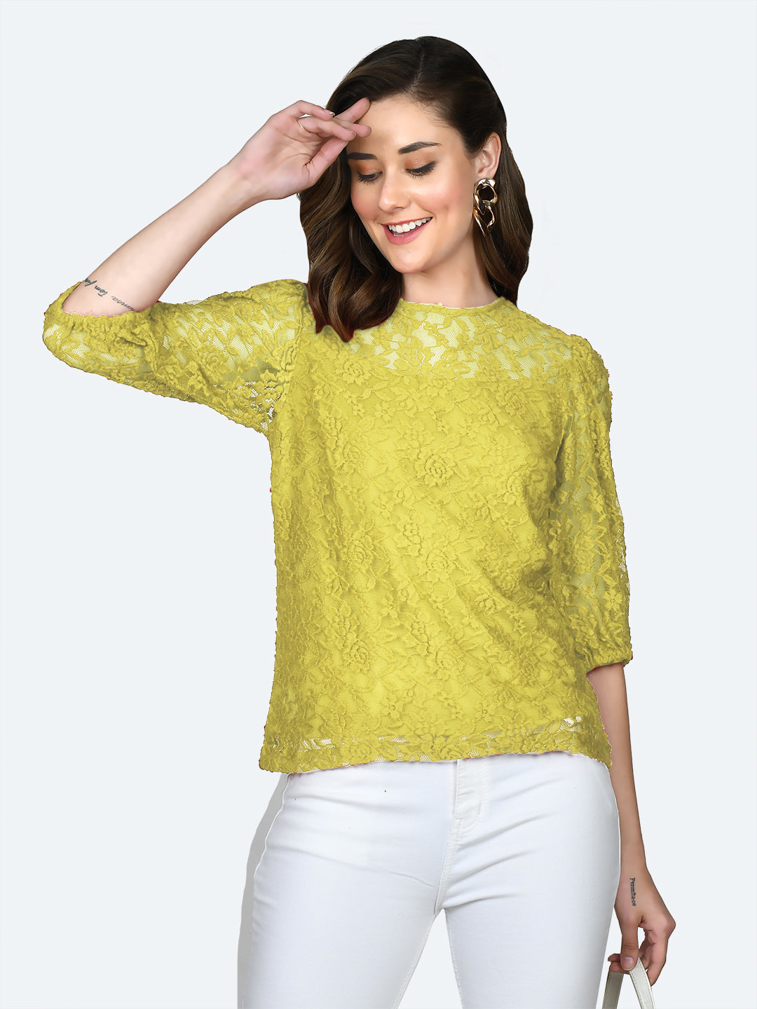 Yellow-Lace-Round-Neck-Top-VT05062_113-Yellow-2