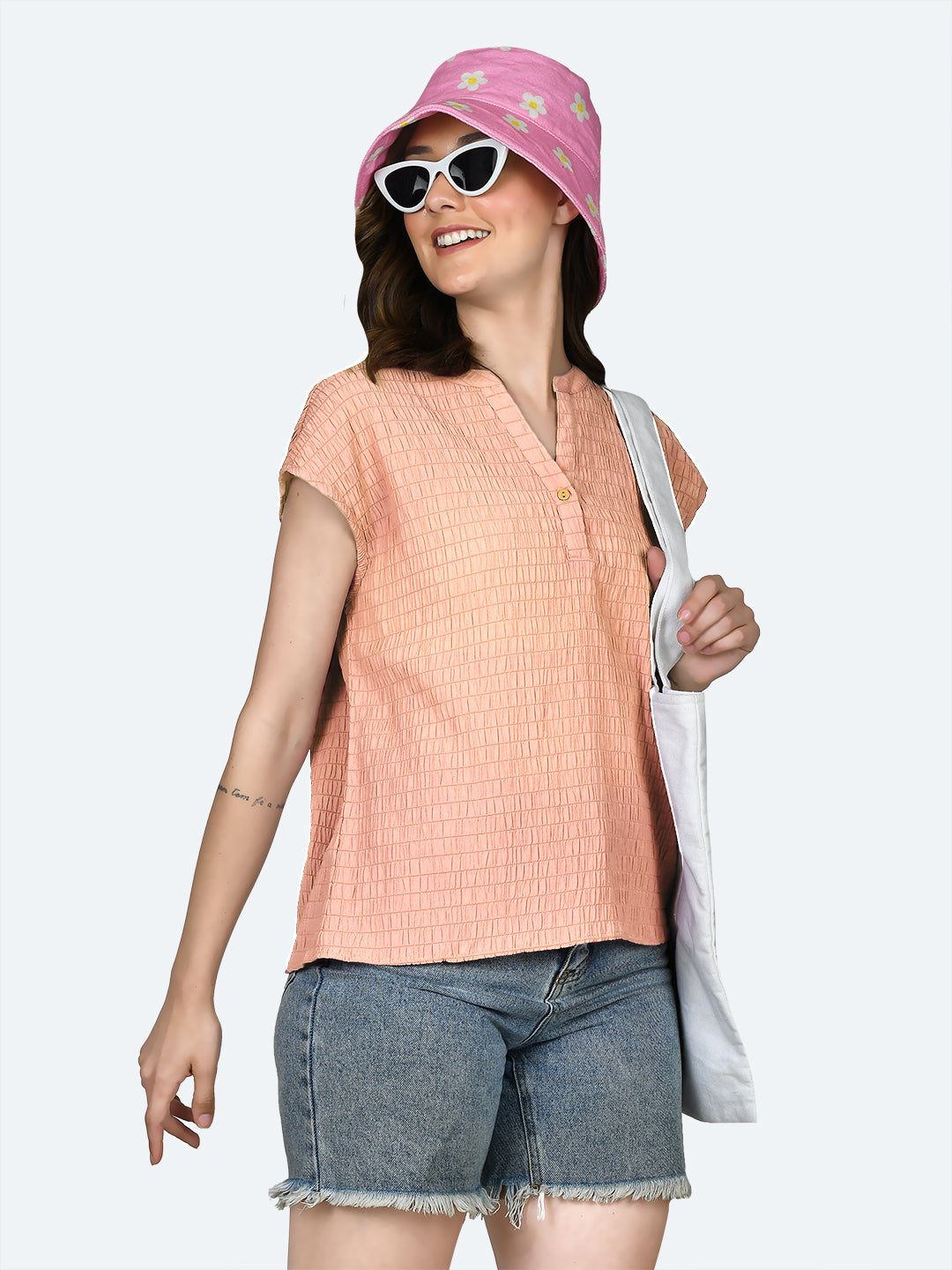 Peach-Self-Design-Round-Neck-Top-VT05072_108-Peach-3