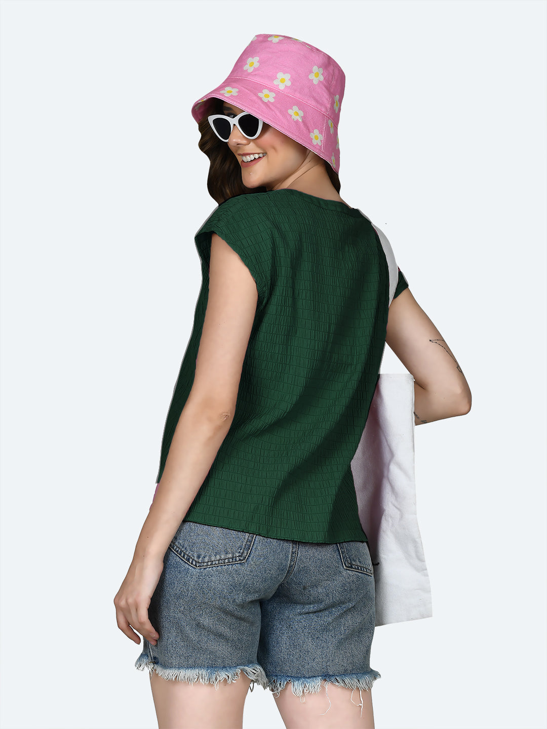 Bottle-Green-Self-Design-Round-Neck-Top-VT05072_152-BottleGreen-4