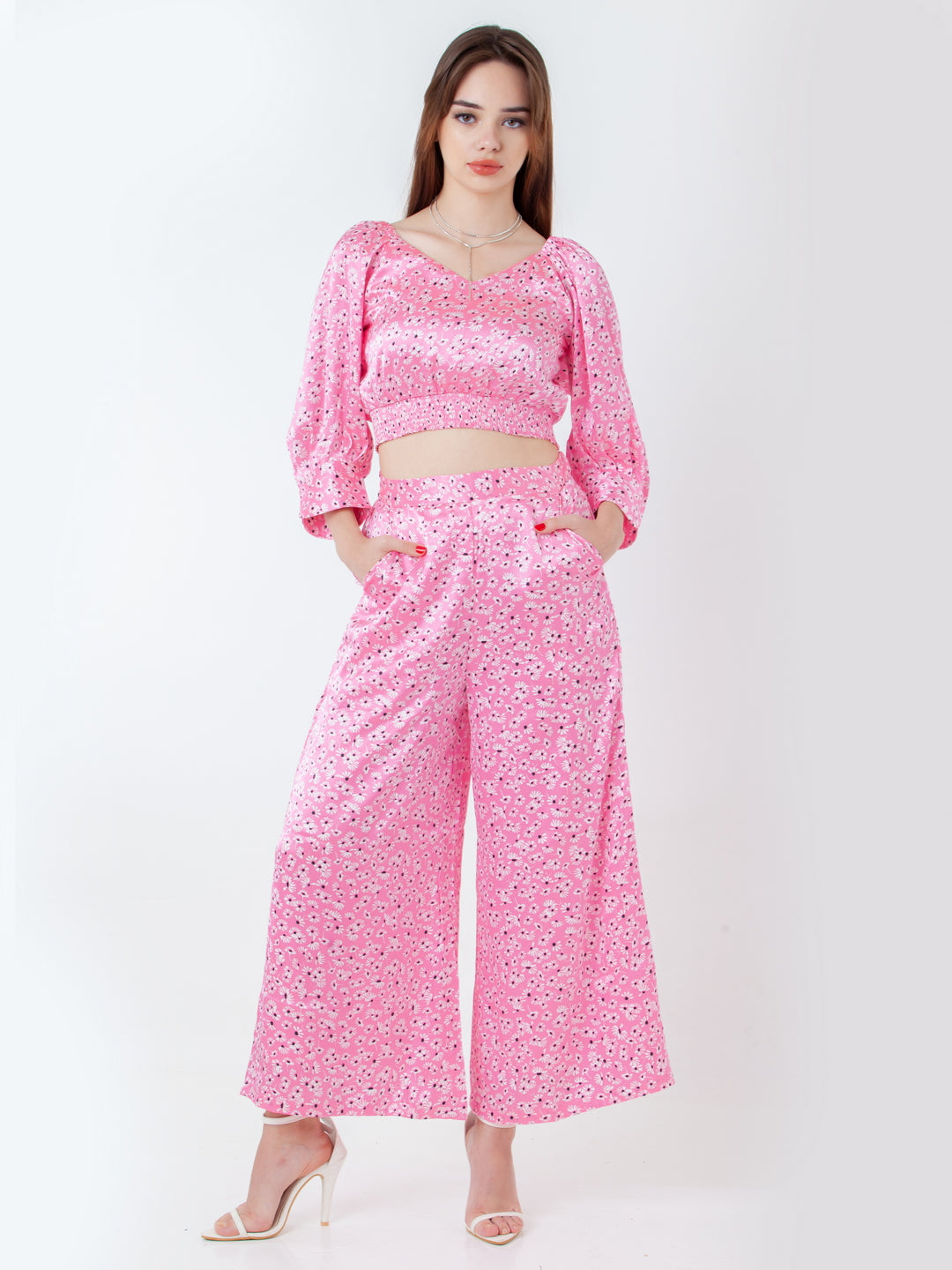 Printed-Polyester-Crop-Top-VT07046_109-Pink-1
