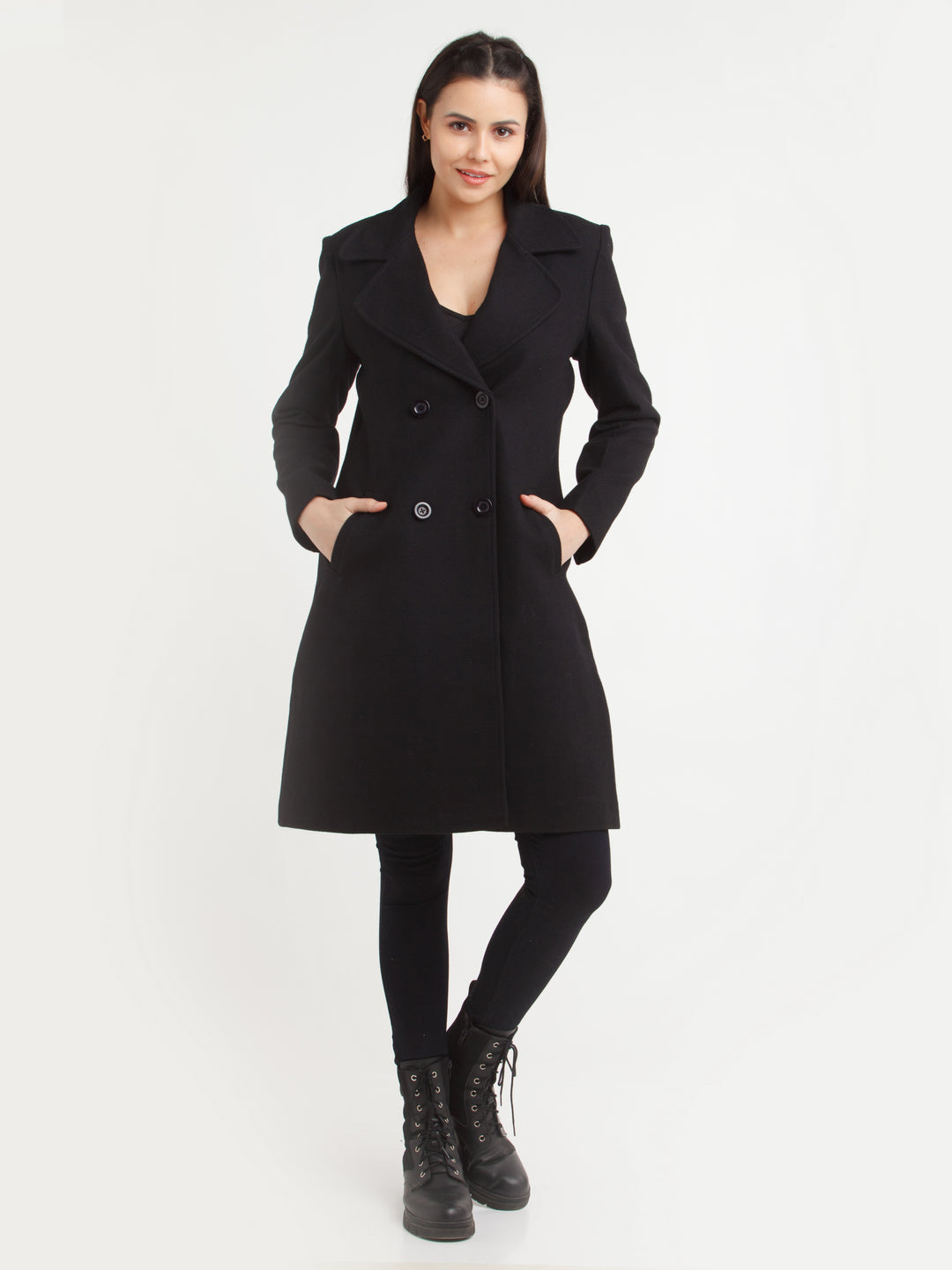 Black Solid Coat