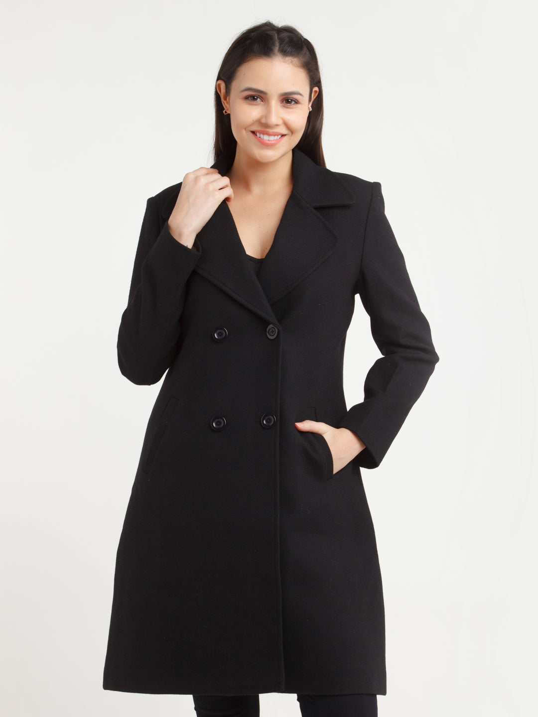 Black Solid Coat
