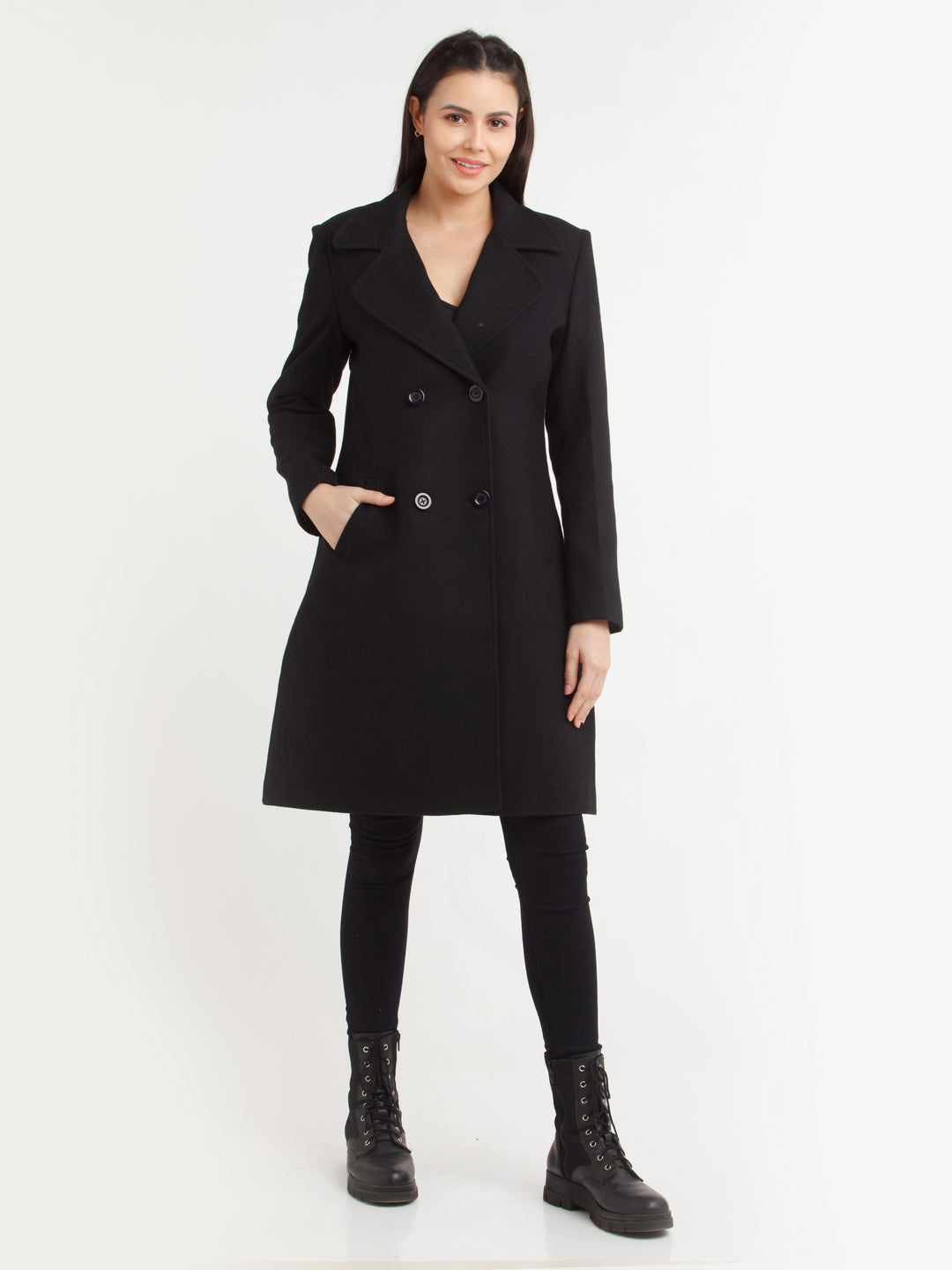 Black Solid Coat
