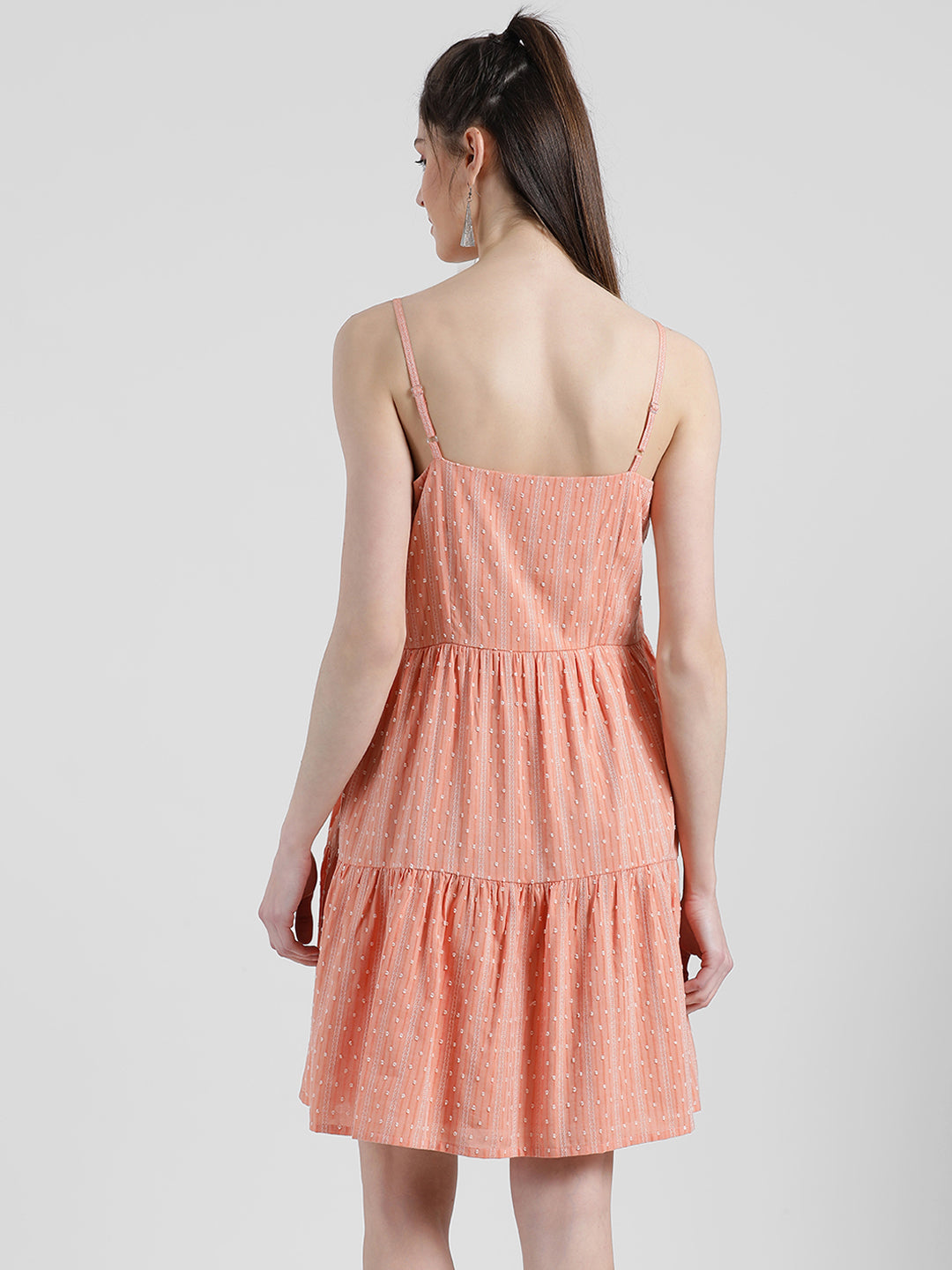 Self Design A-Line Dress