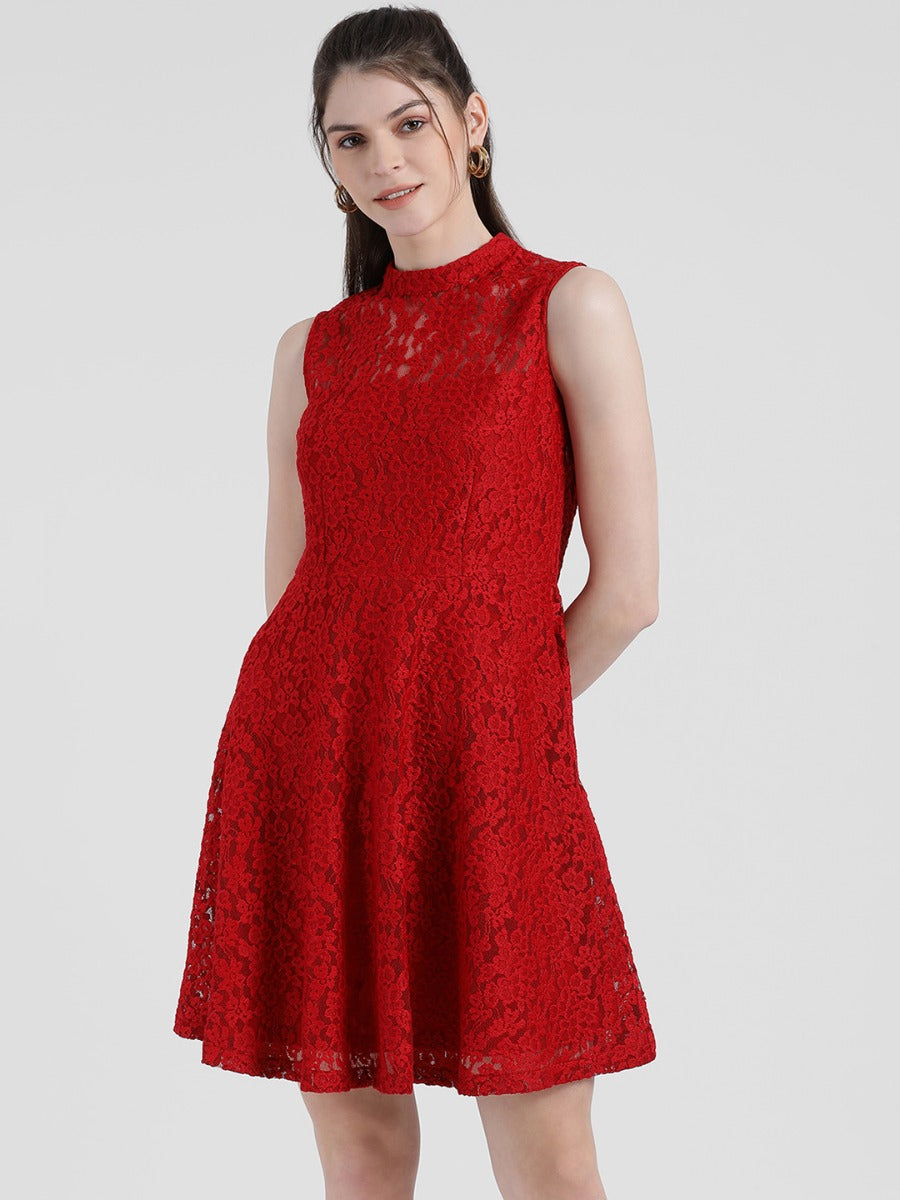 Self Design Sheath Dress