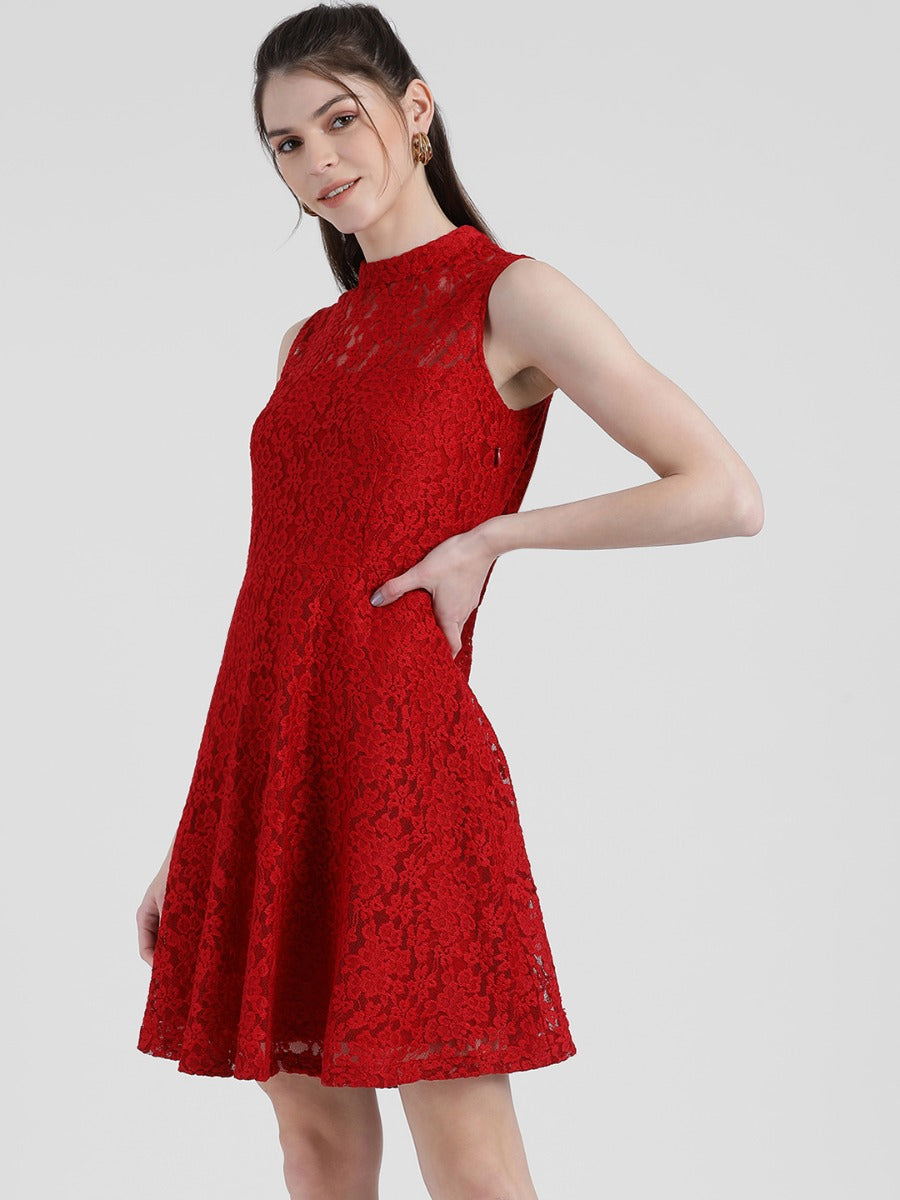 Self Design Sheath Dress