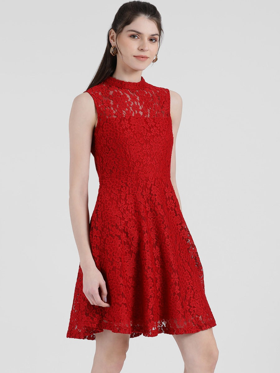 Self Design Sheath Dress