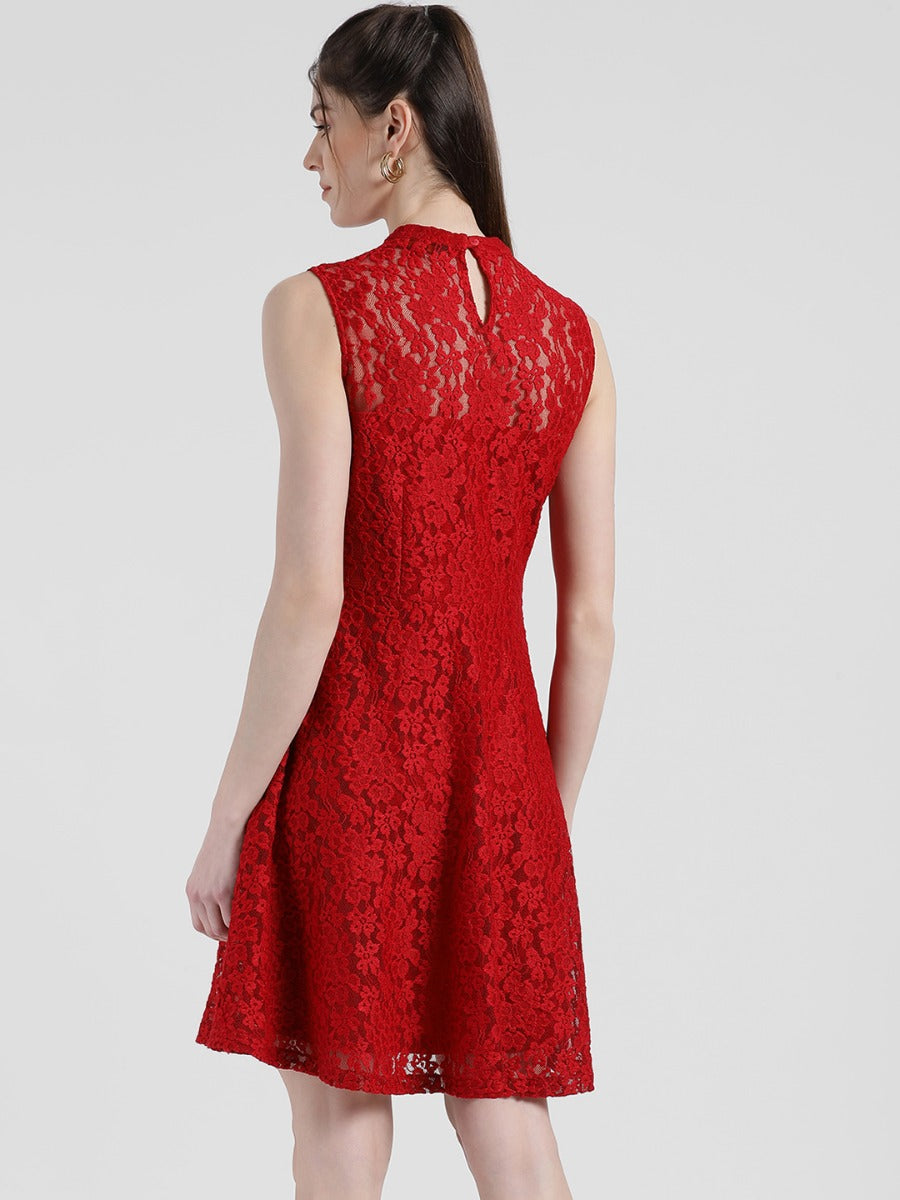 Self Design Sheath Dress