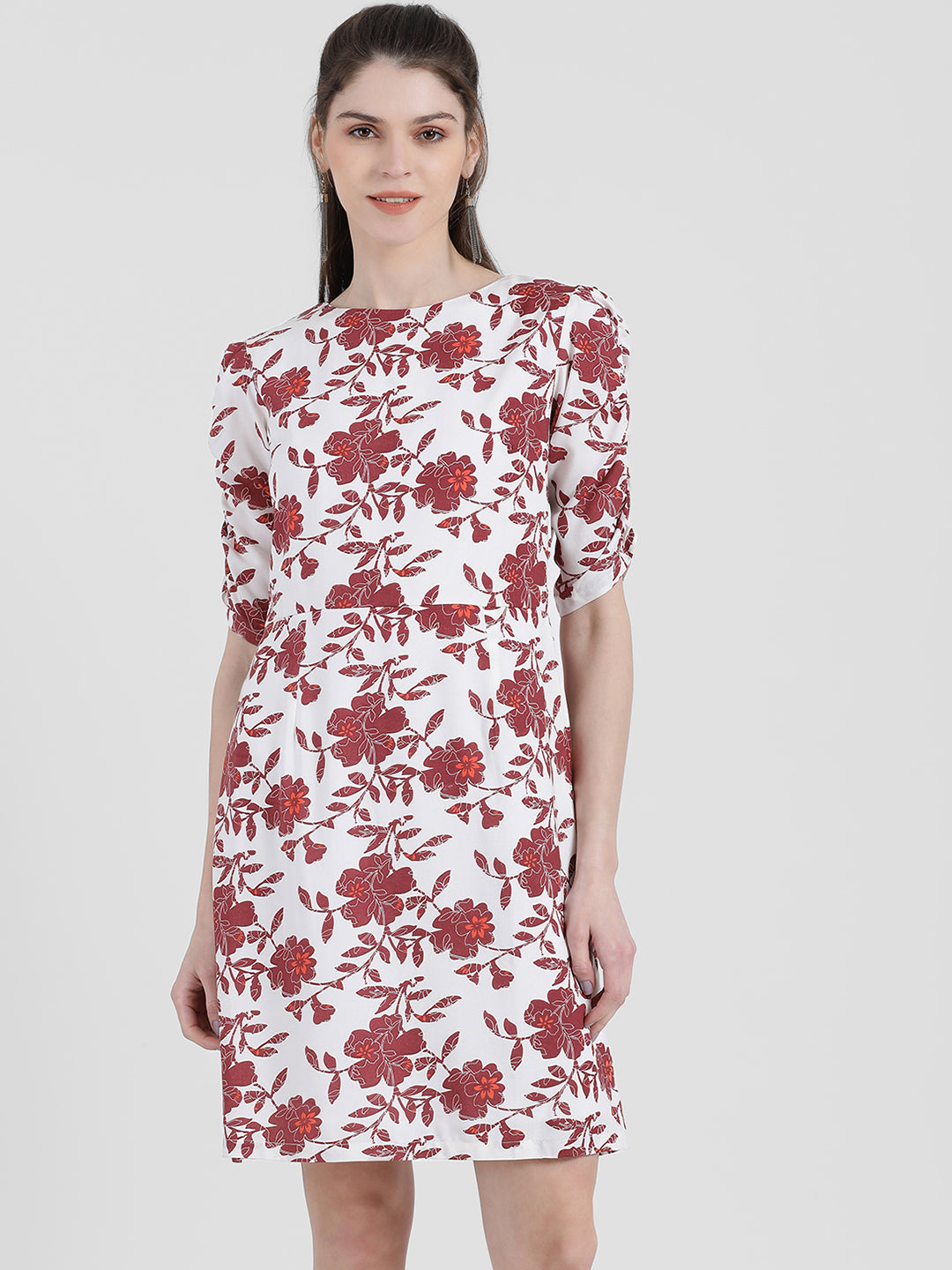 Printed Sheath Dress