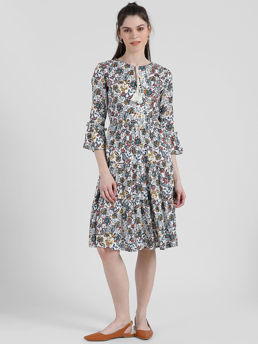 Printed Sheath Dress