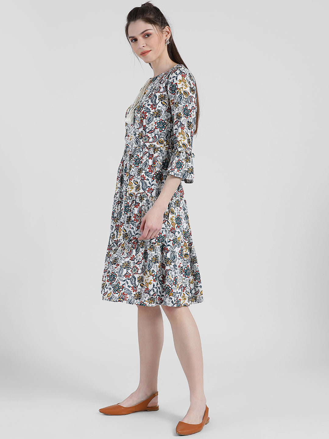 Printed Sheath Dress