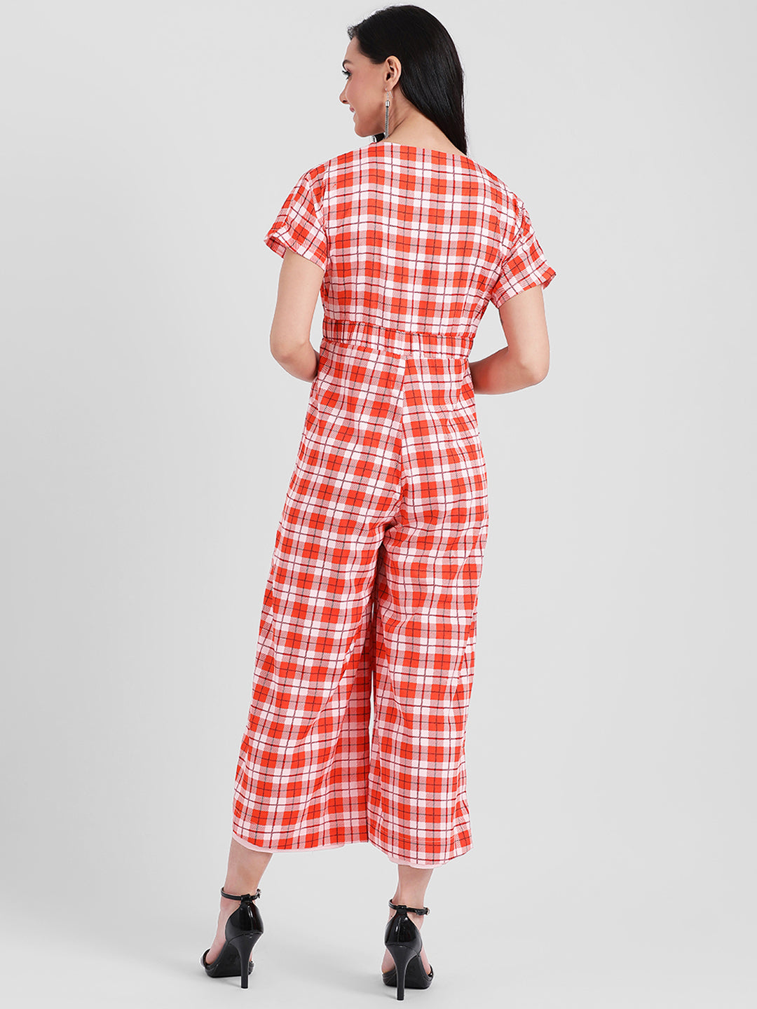 Orange Straight Jumpsuit