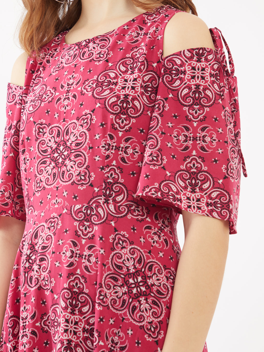 Red Printed Maxi