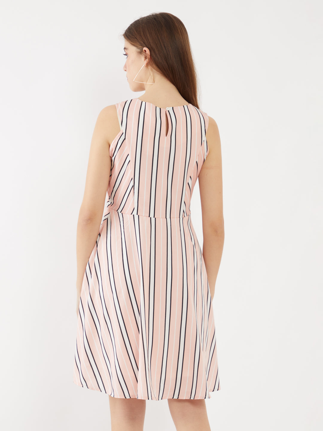 Pink Printed Short Dress