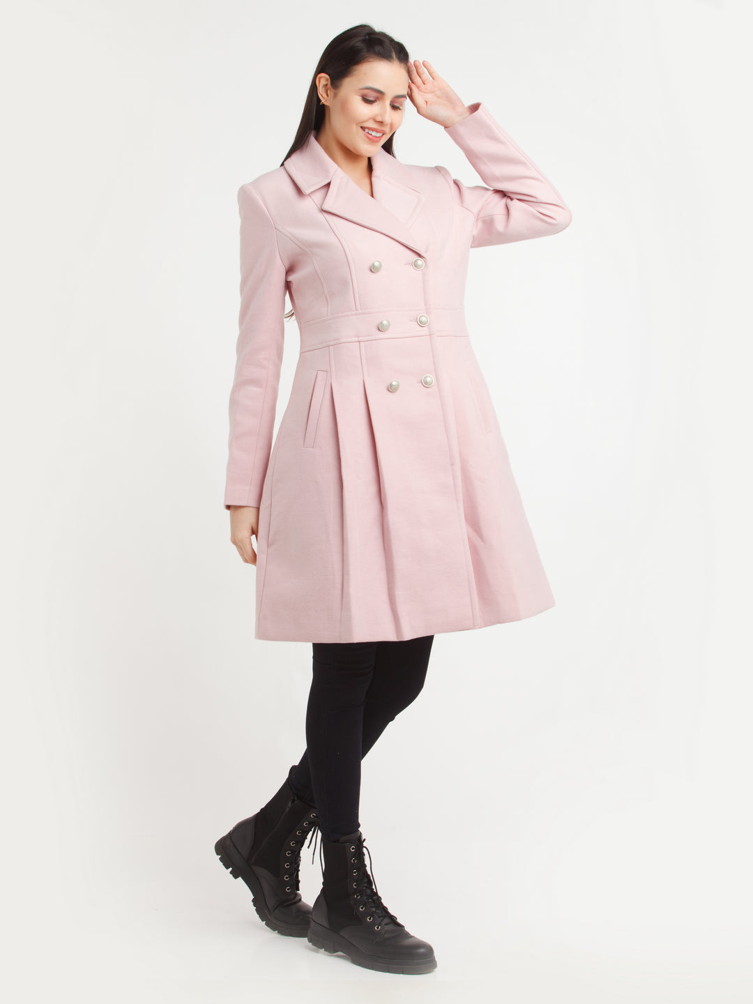 Pink Solid Jacket
