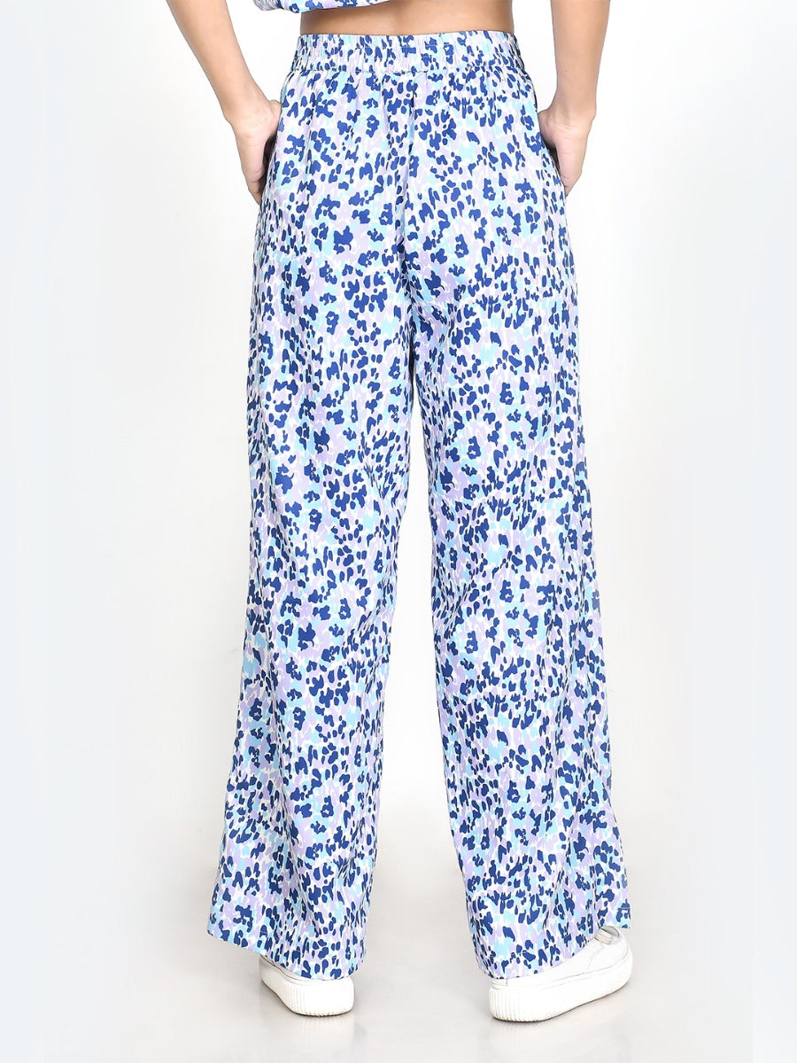 Multi Colored Printed Straight Trouser