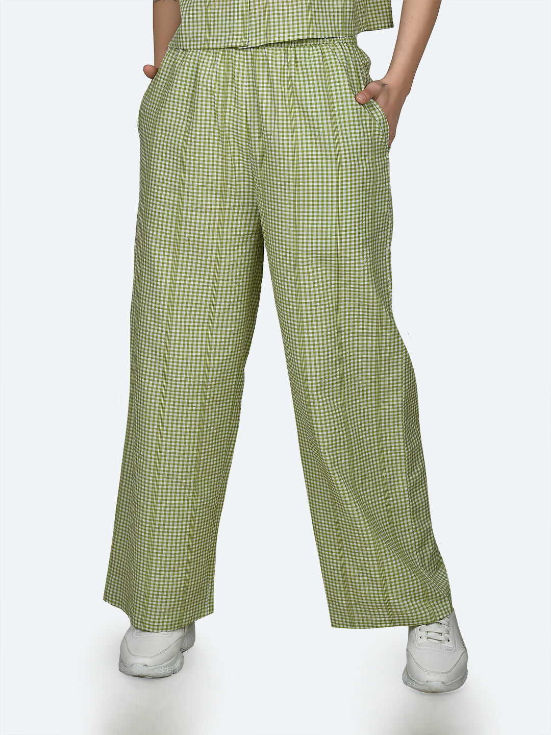 Multicolored Checked Trouser