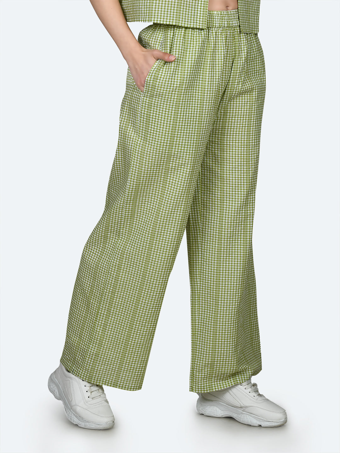 Multicolored Checked Trouser