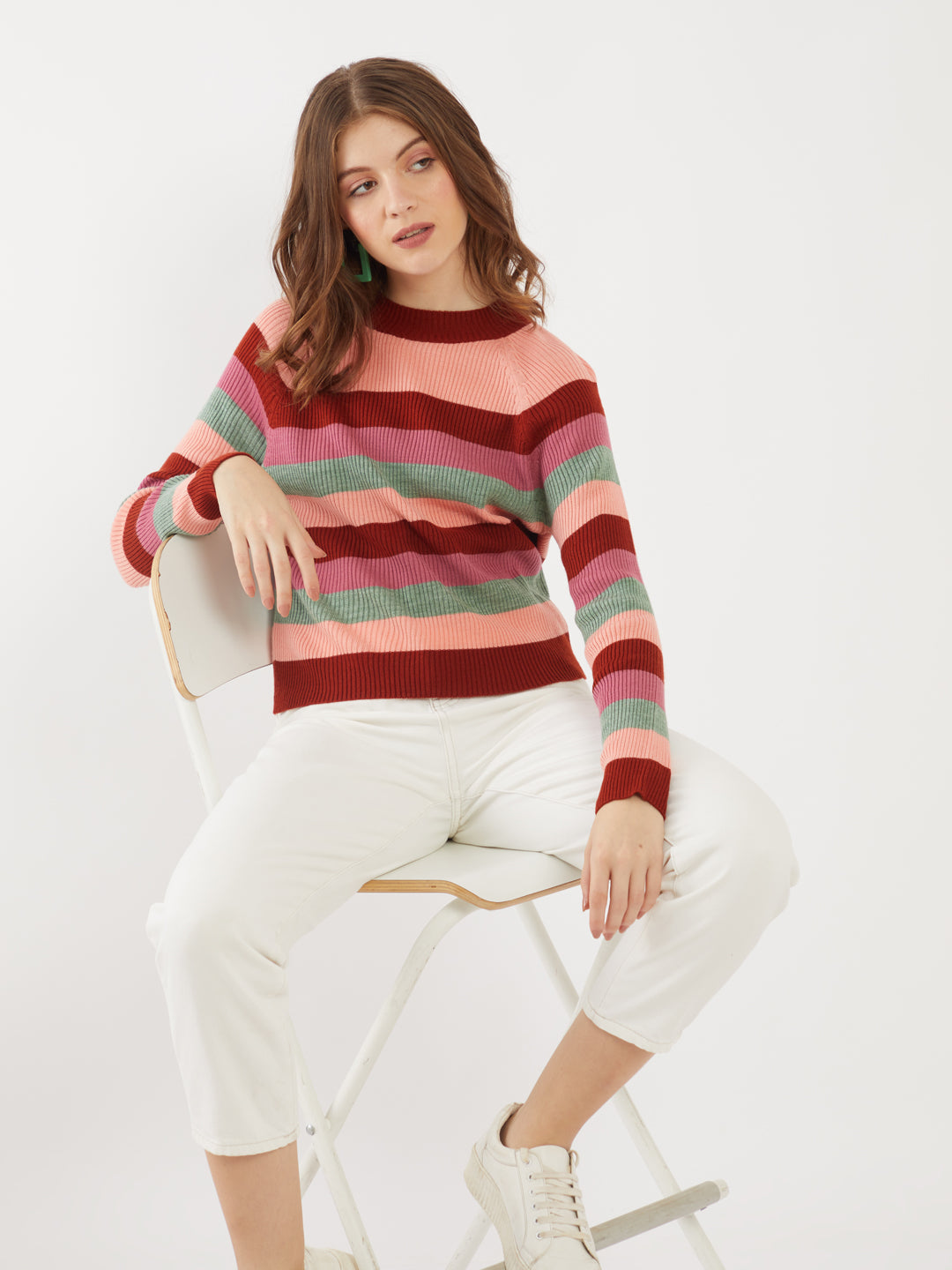 Multicolored Striped Sweater