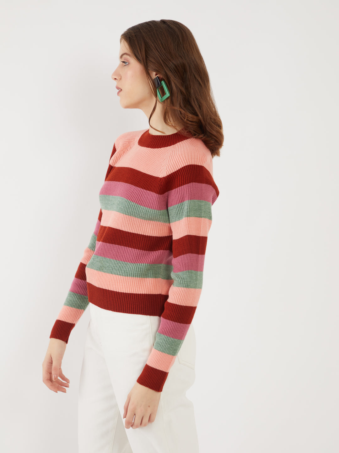 Multicolored Striped Sweater