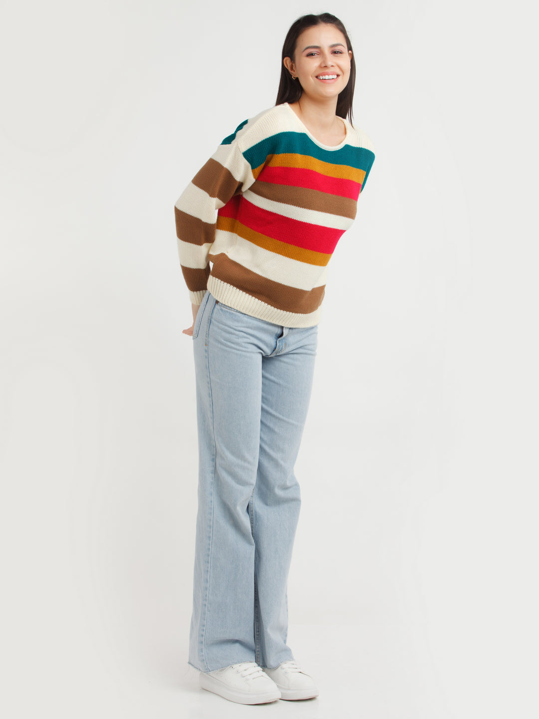Multi Color Striped Sweater