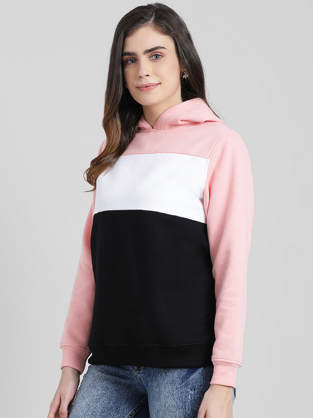 Colourblocked Hooded Sweatshirt