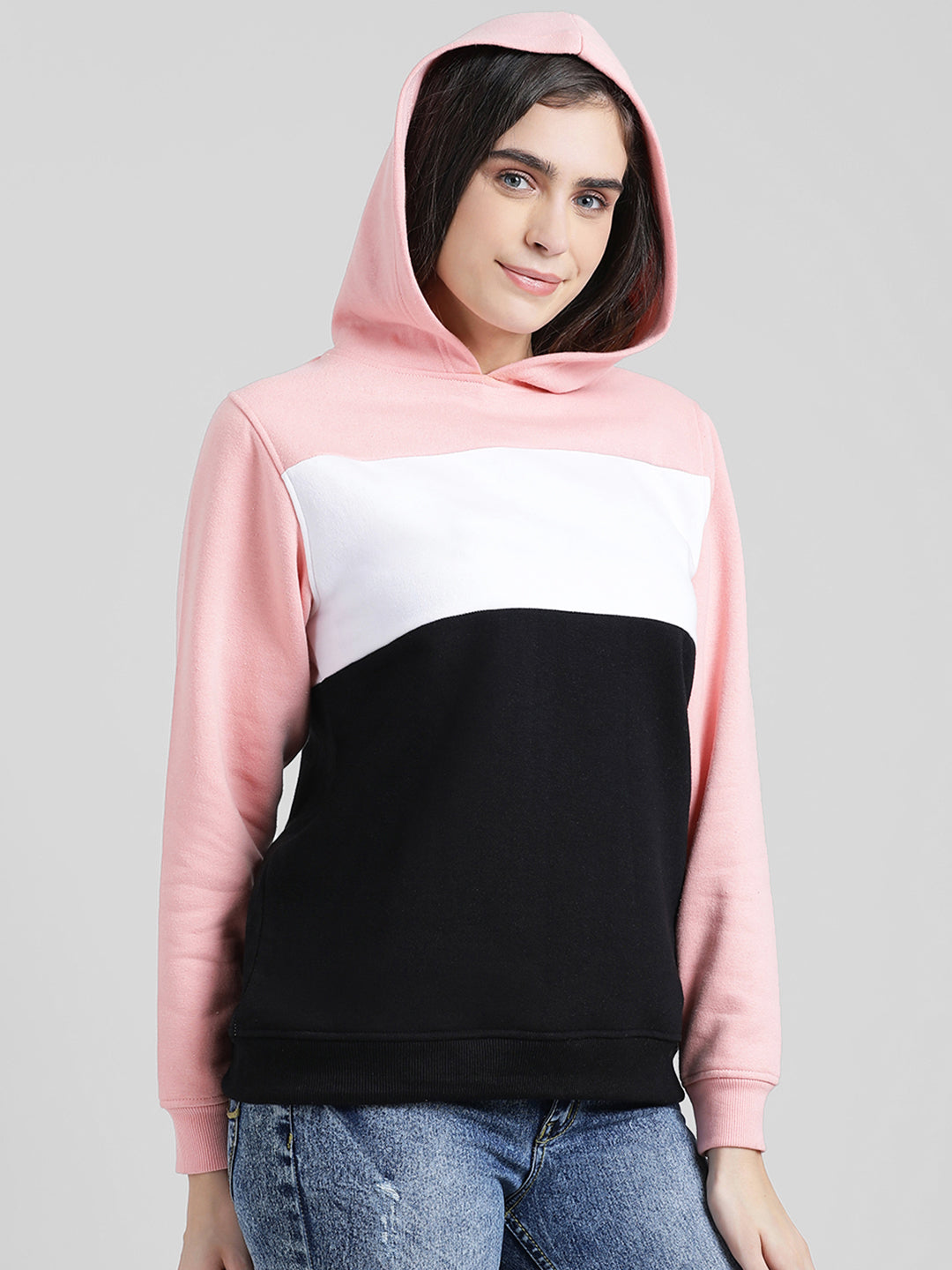 Colourblocked Hooded Sweatshirt