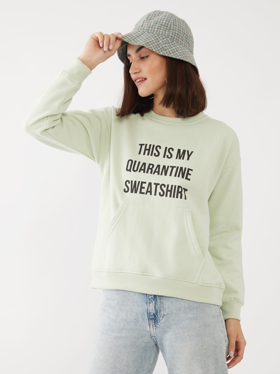 Green Printed Sweatshirt
