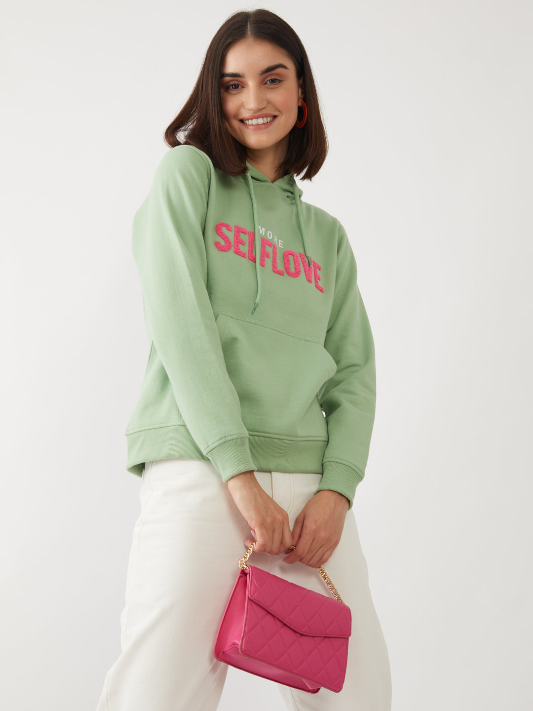 Green Printed Sweatshirt