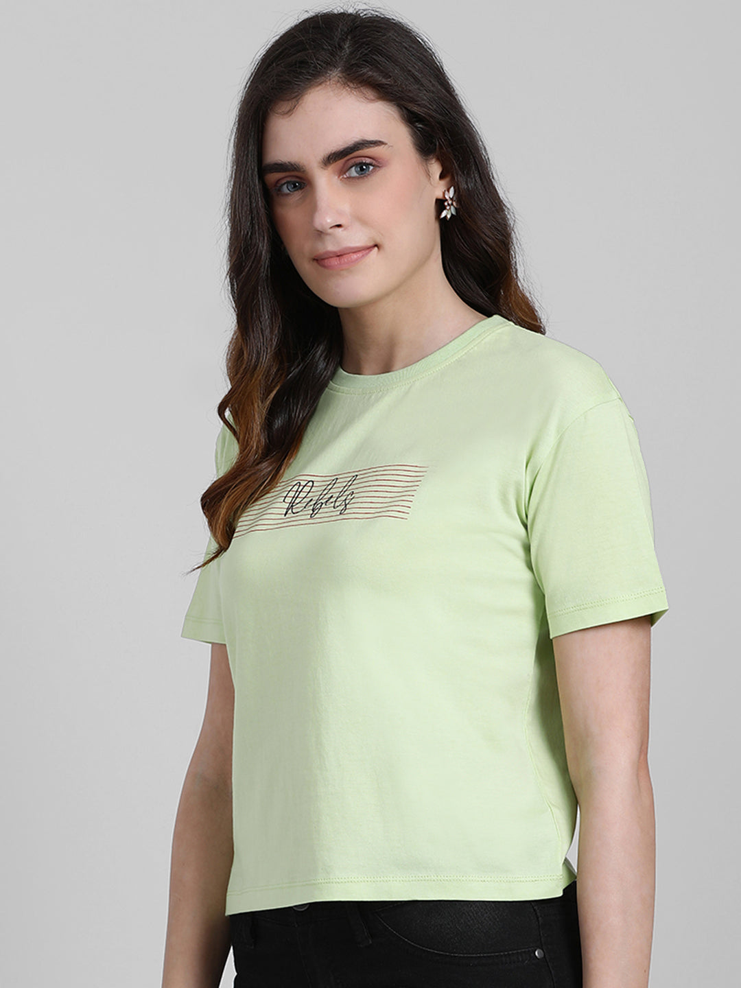 Green Printed T-Shirt