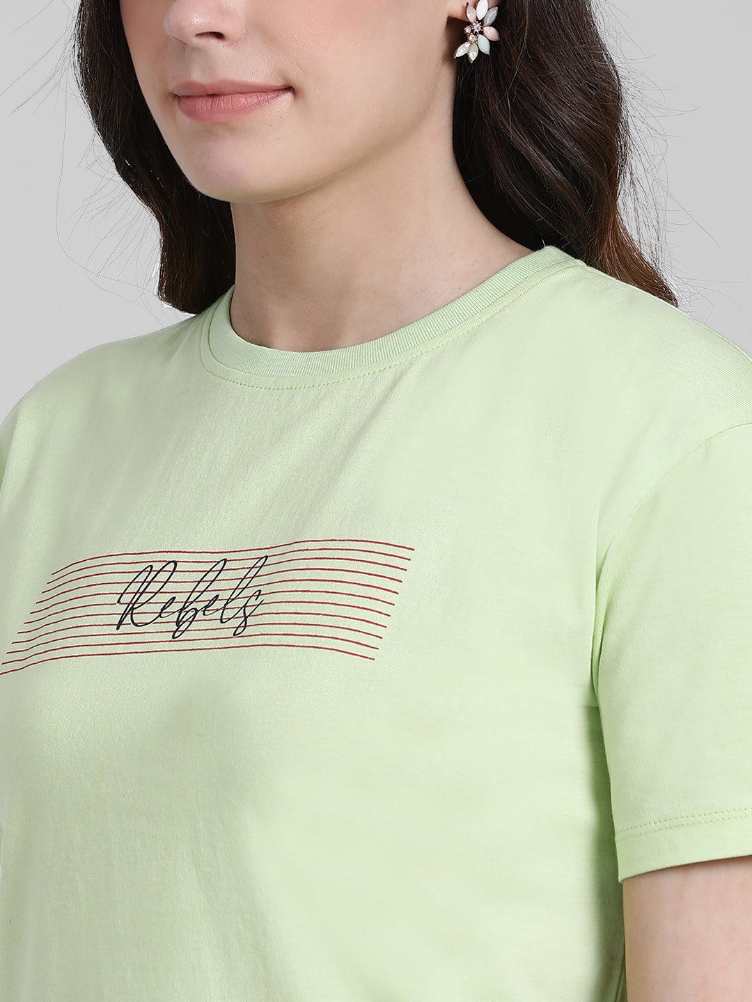 Green Printed T-Shirt