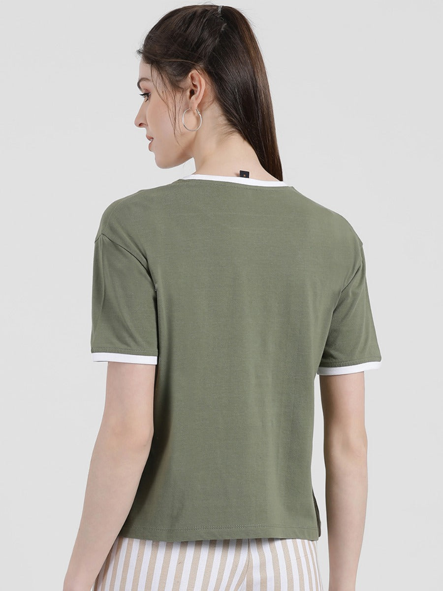 Green Printed T-Shirt
