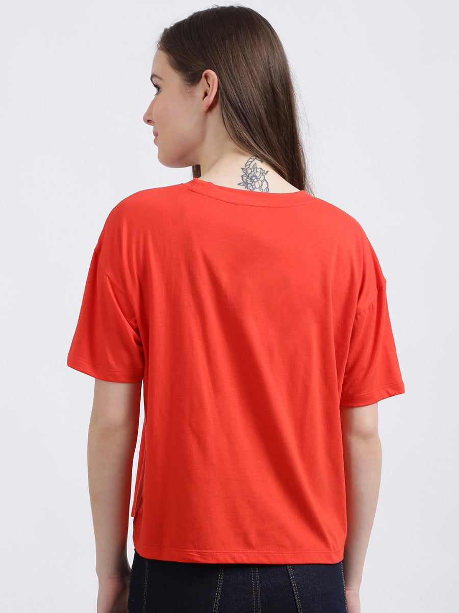 Red Graphic Regular T-Shirt
