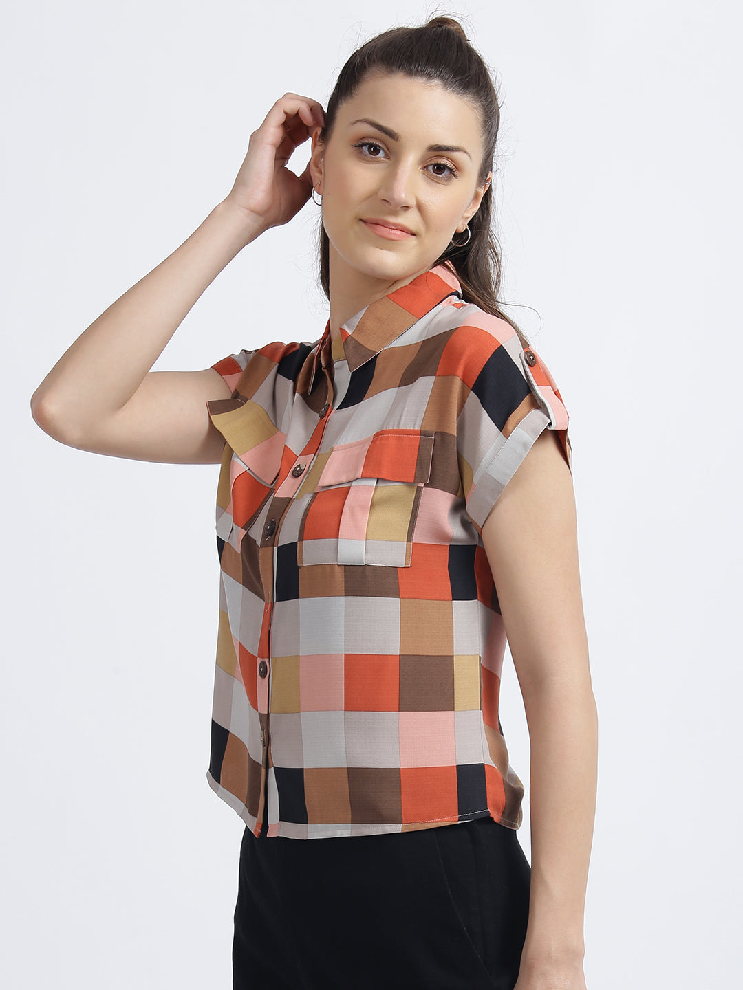 Multi Checked Regular Shirt