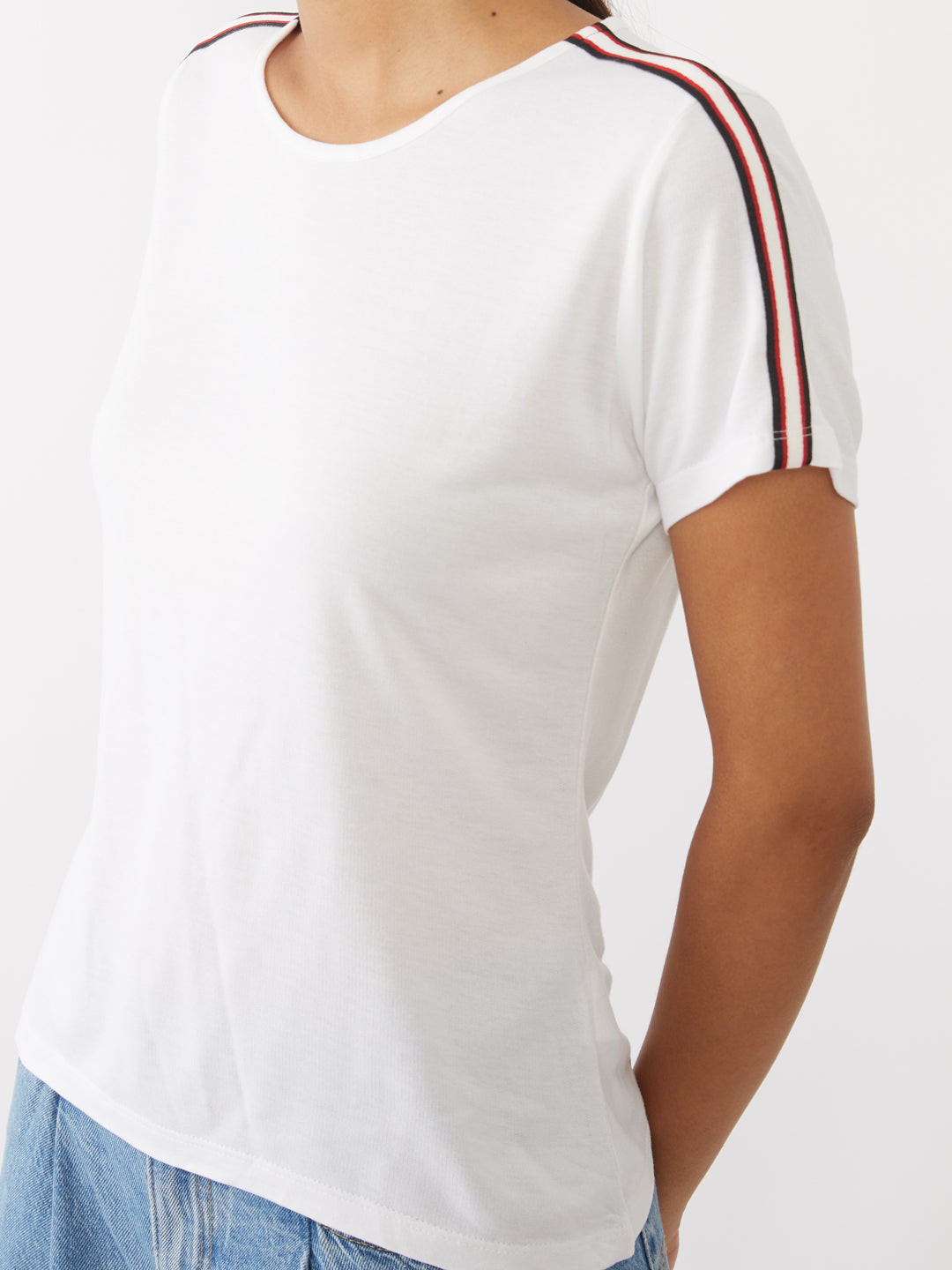 White Solid T-Shirt