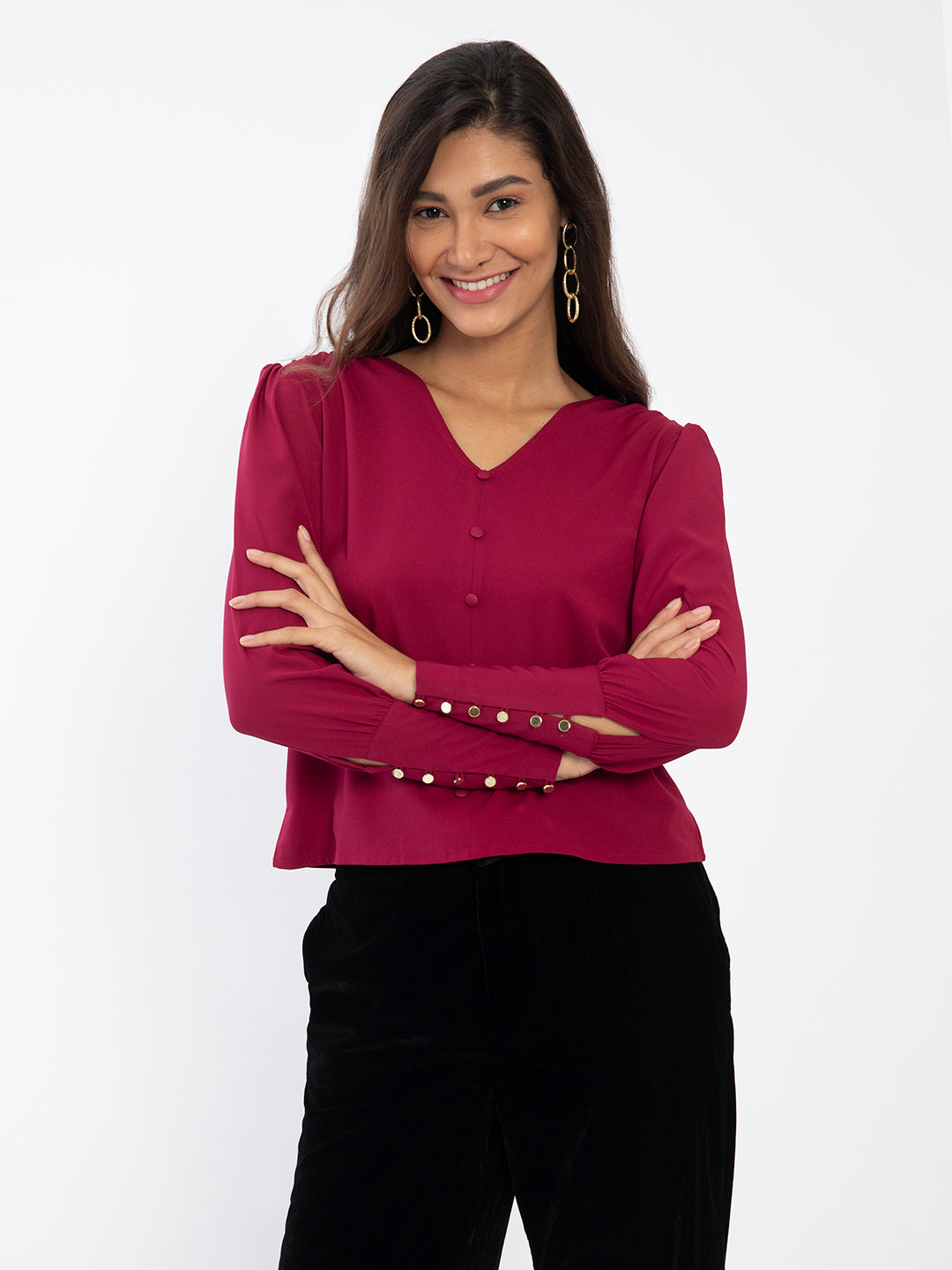 Red Solid Top
