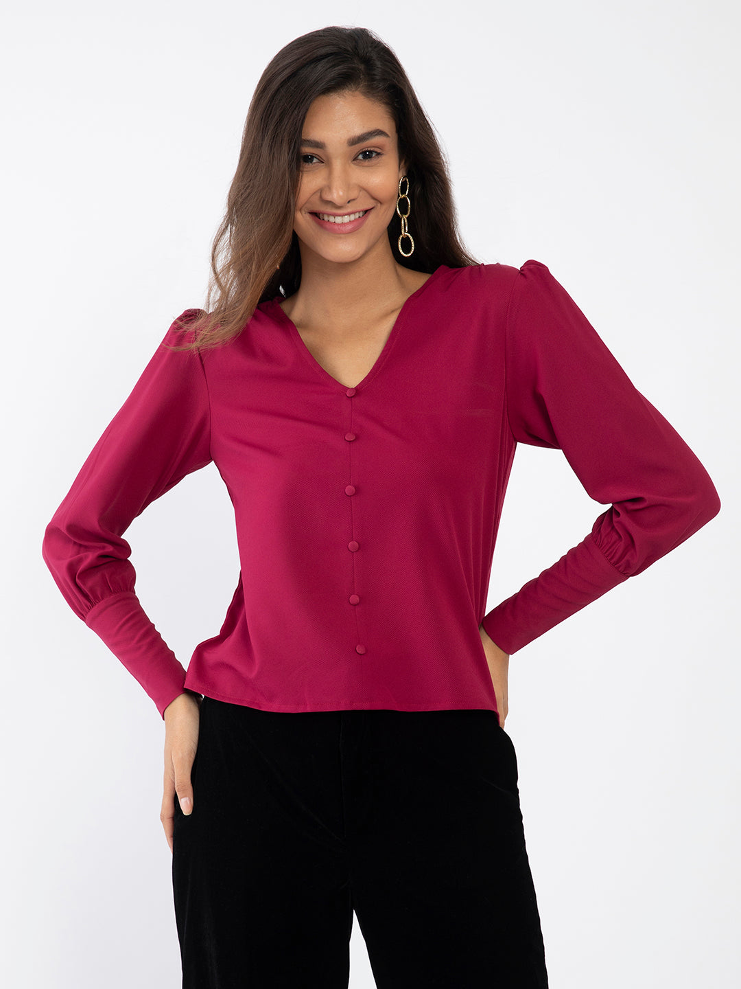 Red Solid Top