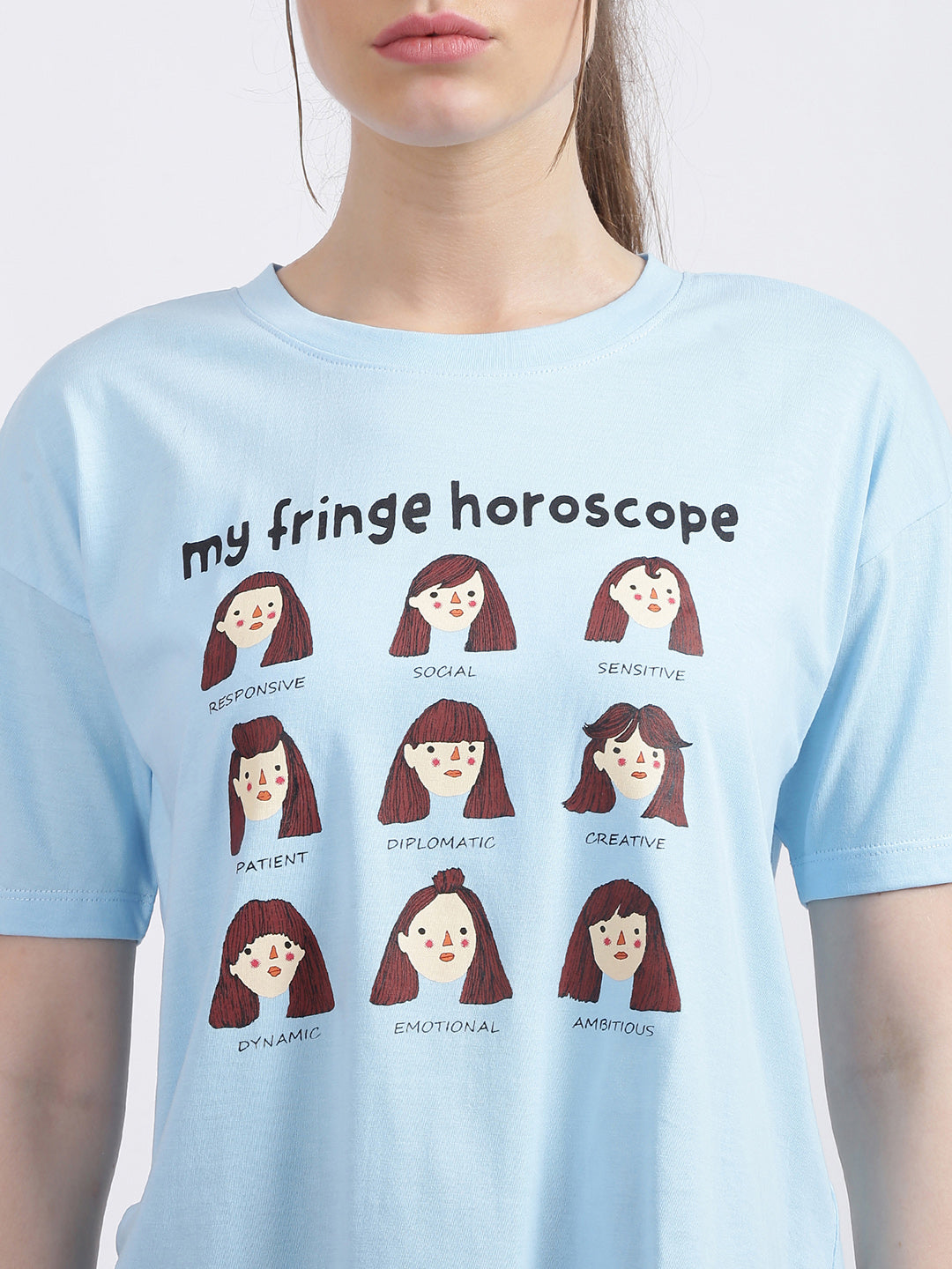 Blue Graphic Regular T-Shirt