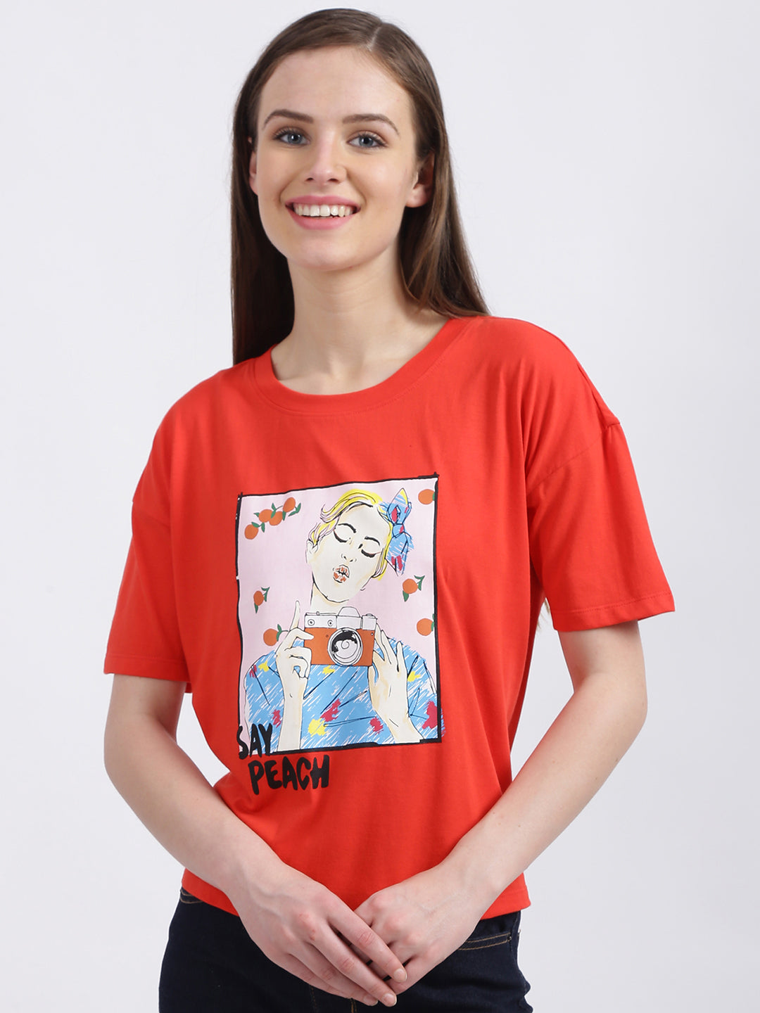Red Graphic Regular T-Shirt