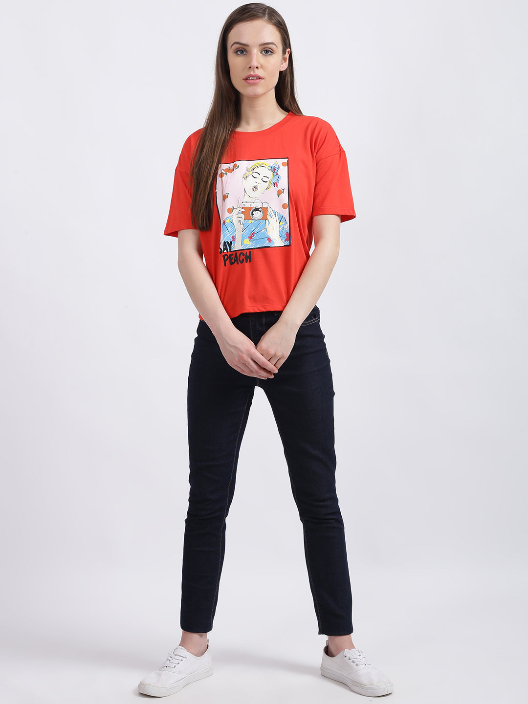 Red Graphic Regular T-Shirt