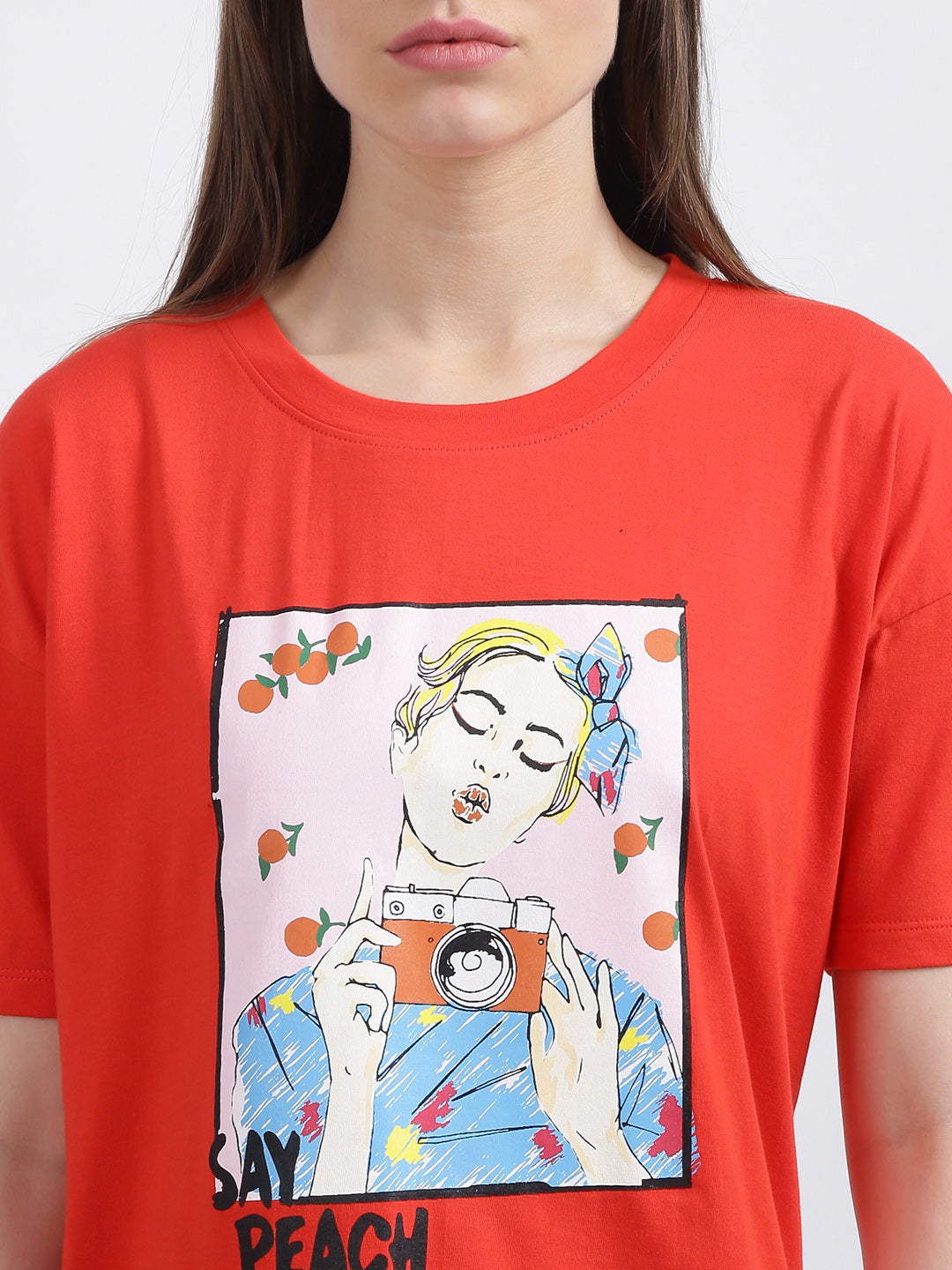 Red Graphic Regular T-Shirt