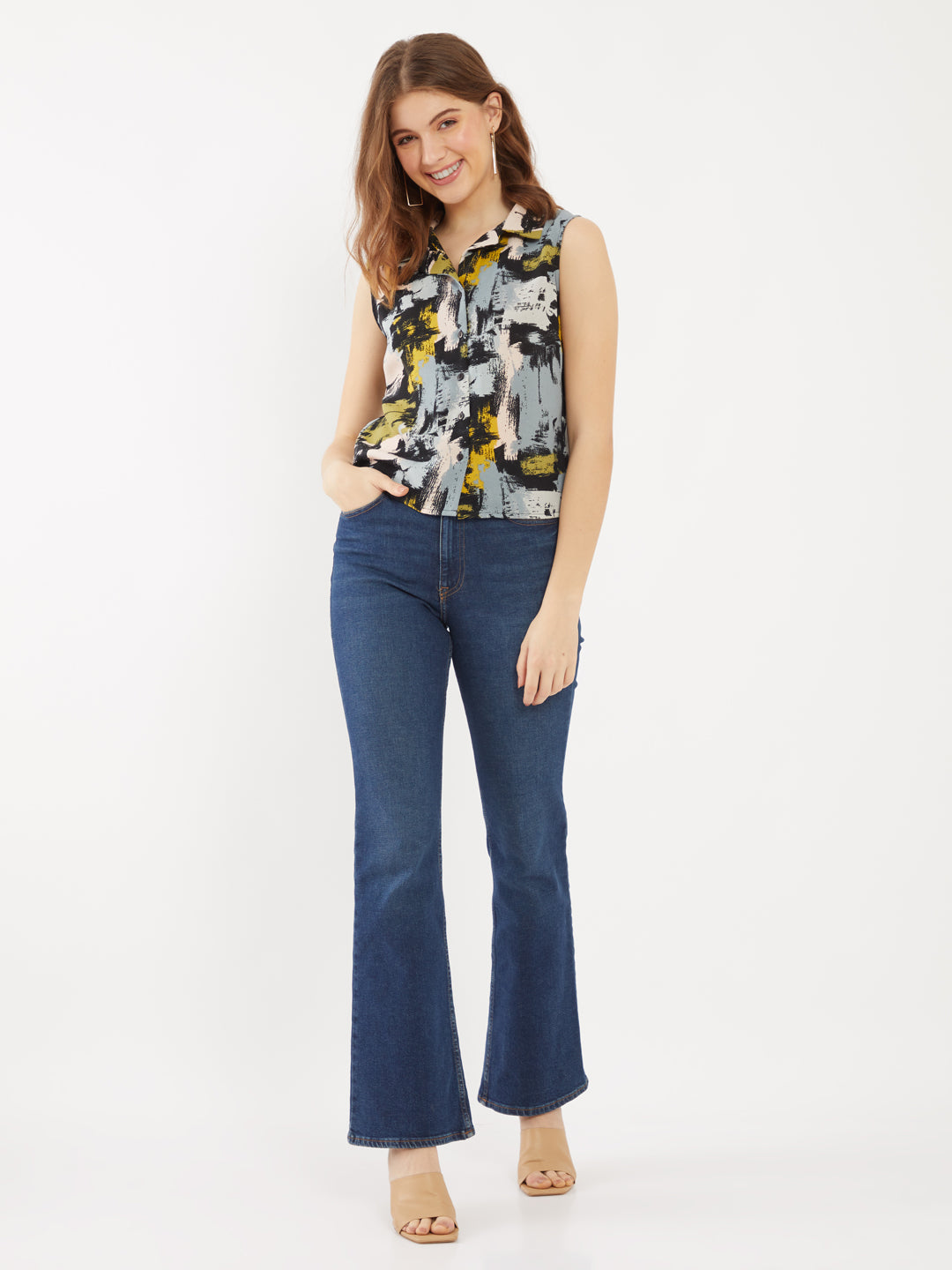 Multicolored Printed Top