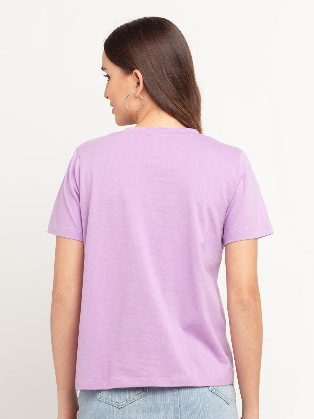 Purple Printed T-Shirt