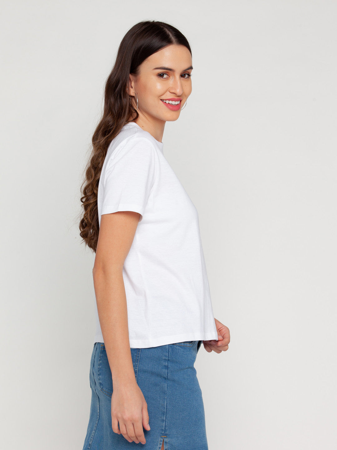 White Printed T-Shirt