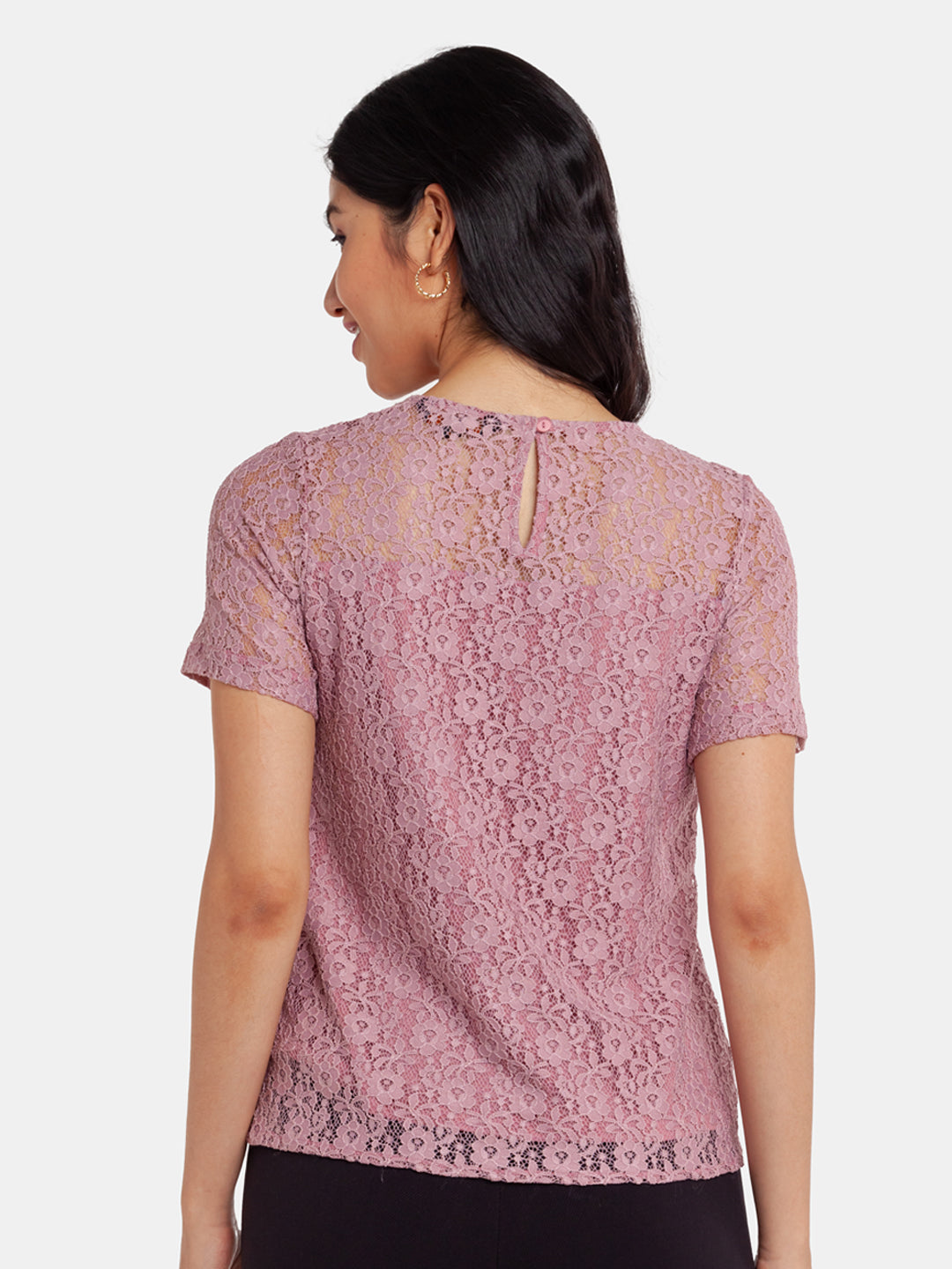 Pink Lace Top