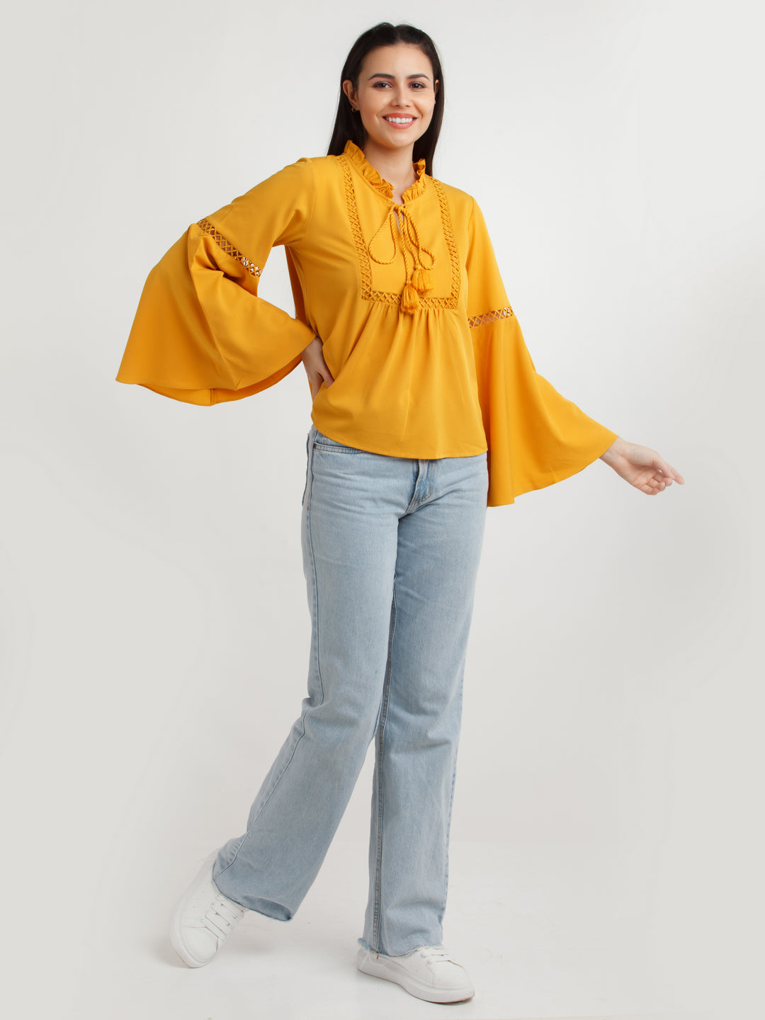 Mustard Solid Top