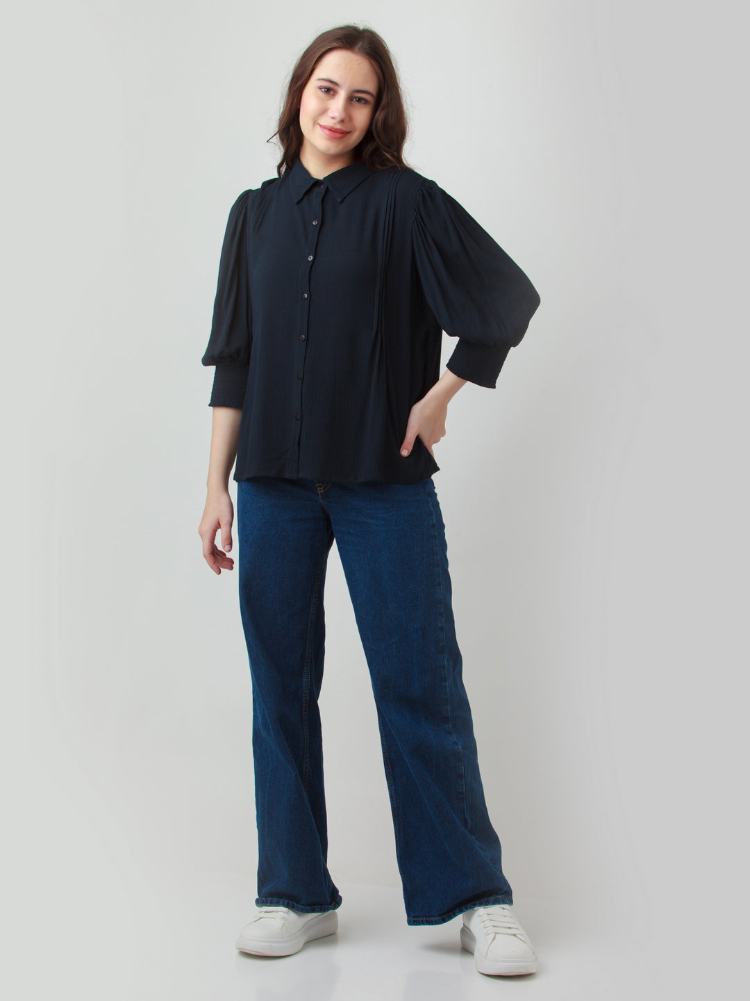 Black Solid Shirt