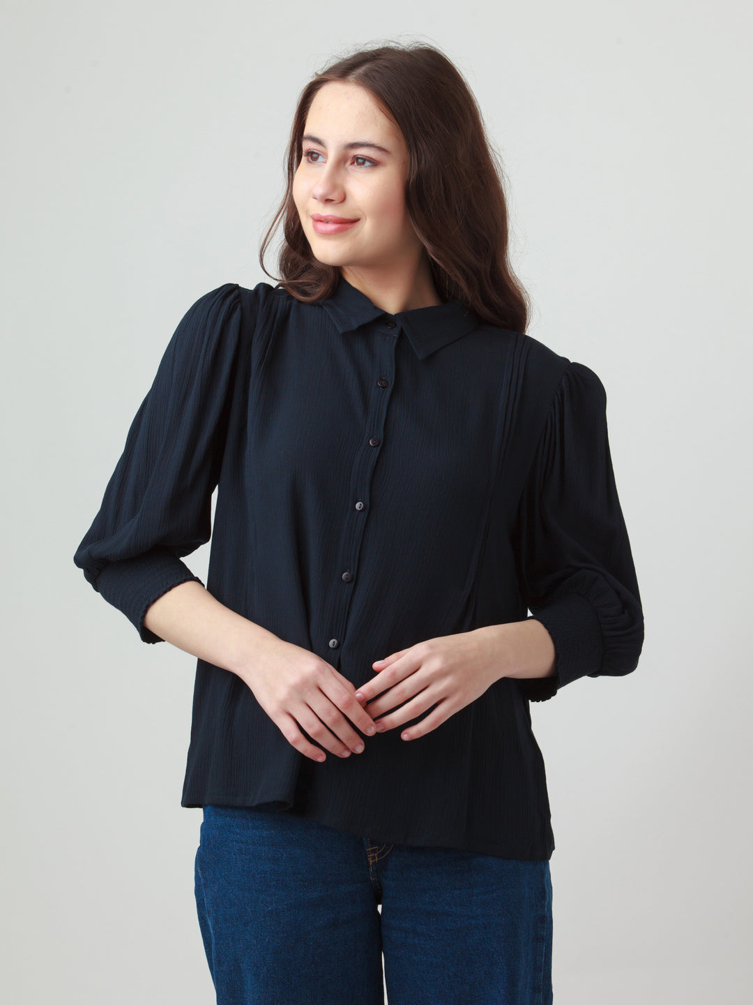 Black Solid Shirt
